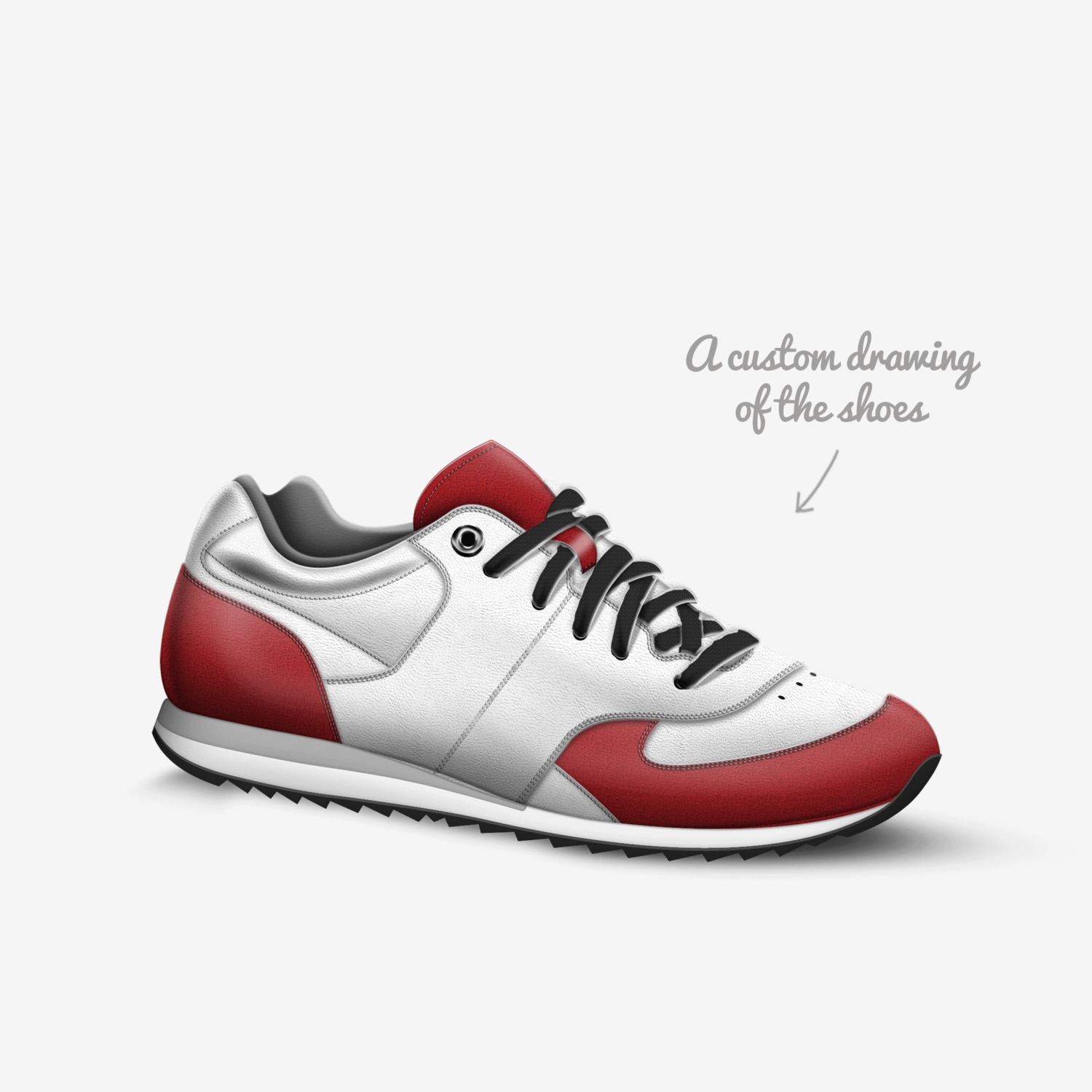Monsieur Helaire custom made in Italy shoes by Tatted Beast | Sketch view