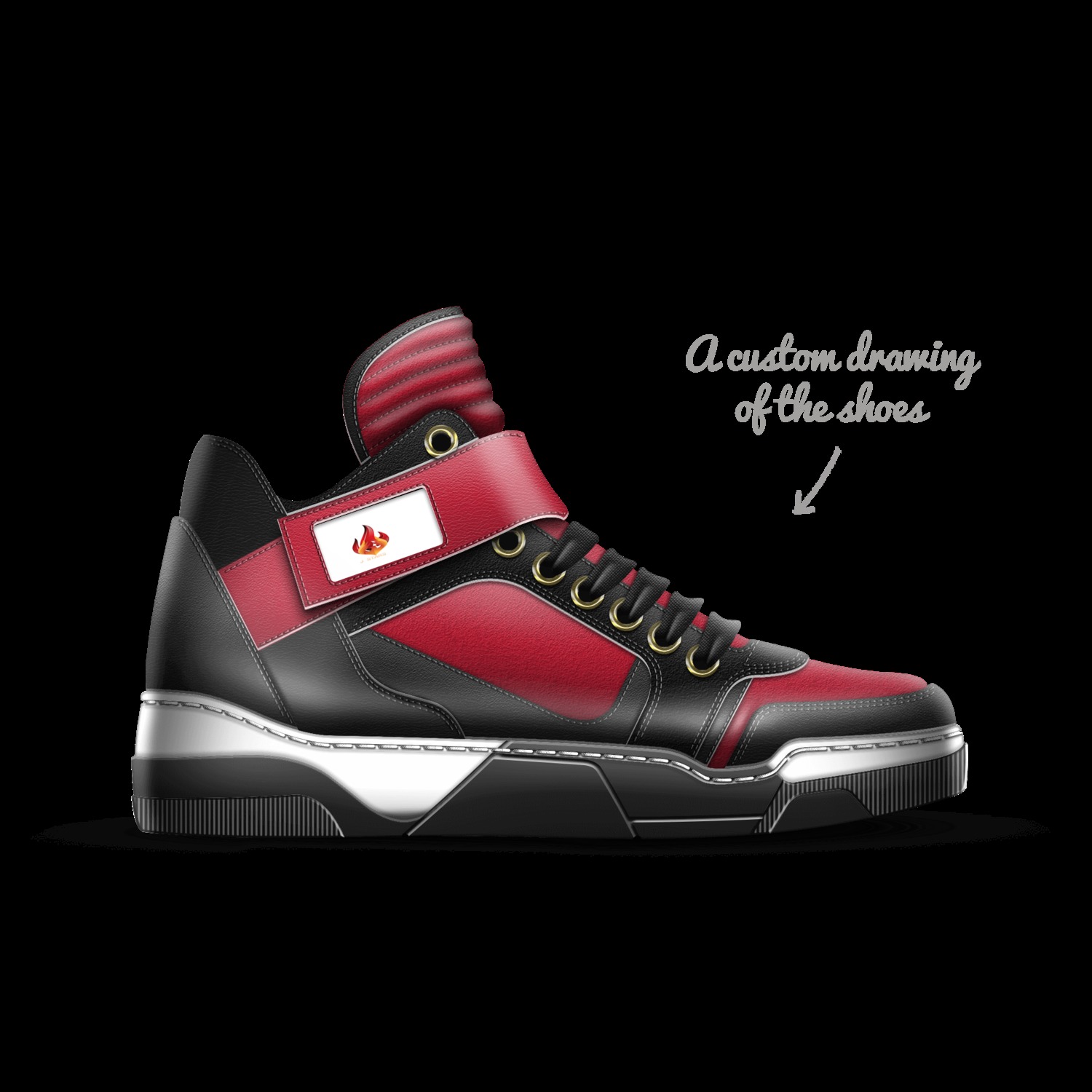 Red Drip A Custom Shoe concept by Joylinda Brown
