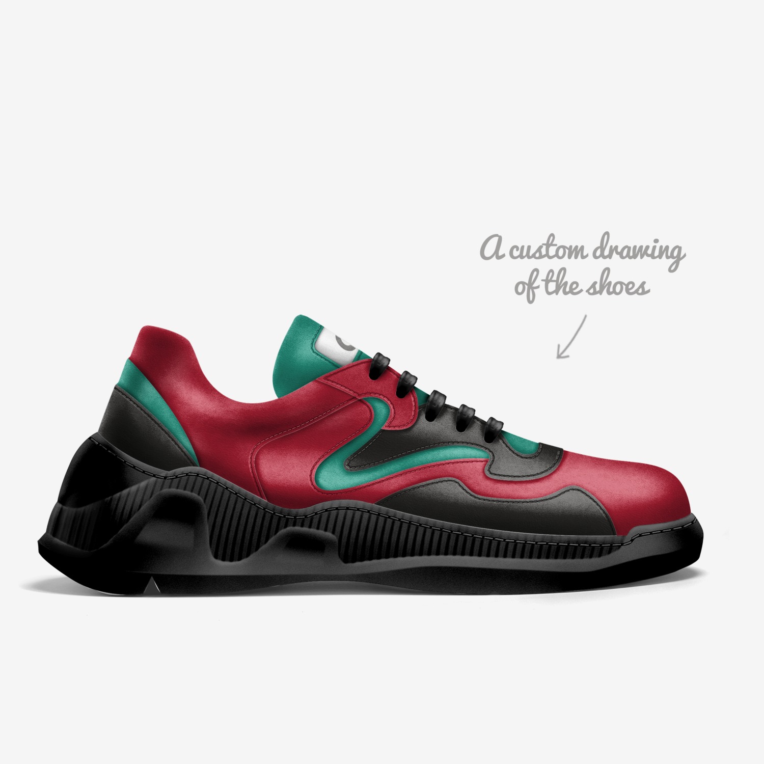 DSG custom made in Italy shoes by Damla Gökgöz | Sketch view