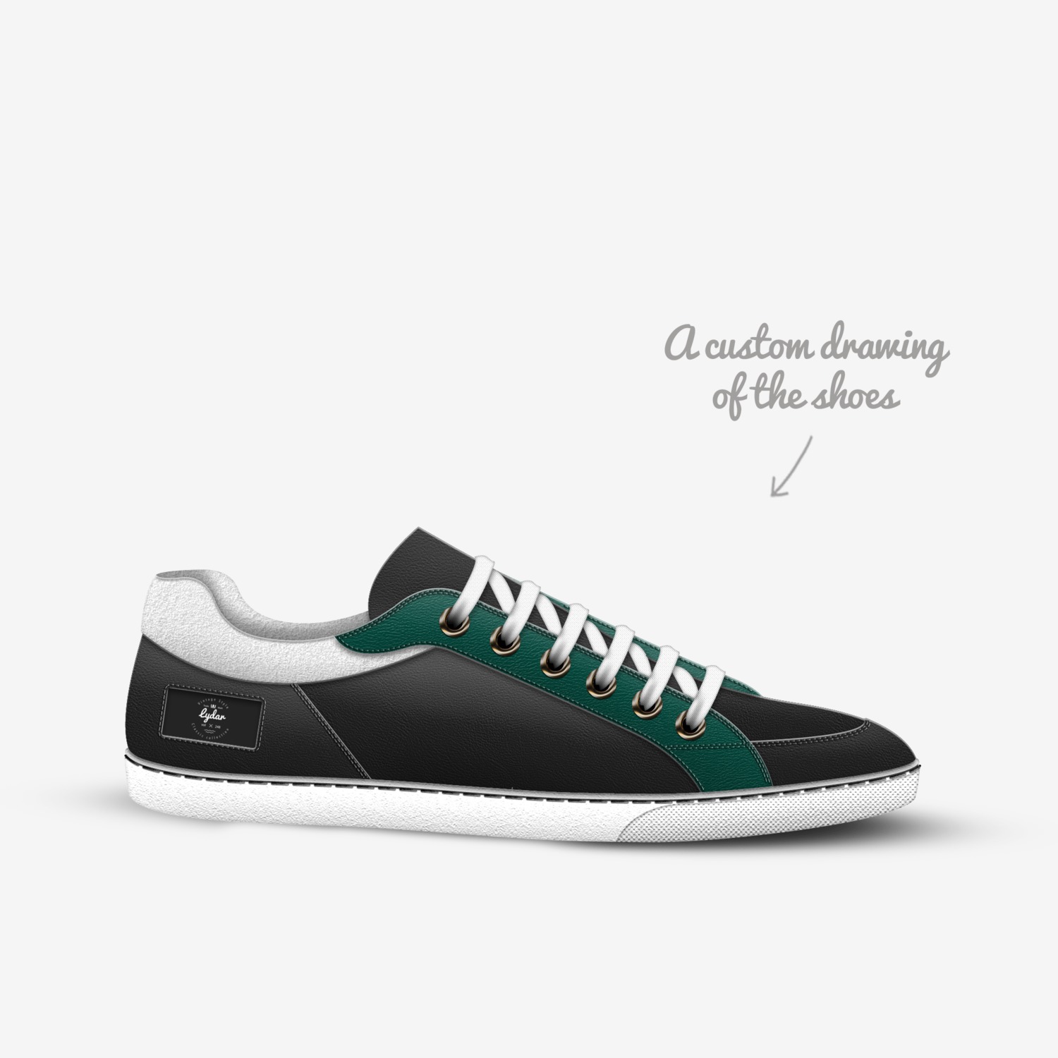 Lydar custom made in Italy shoes by Luke Peterson | Sketch view