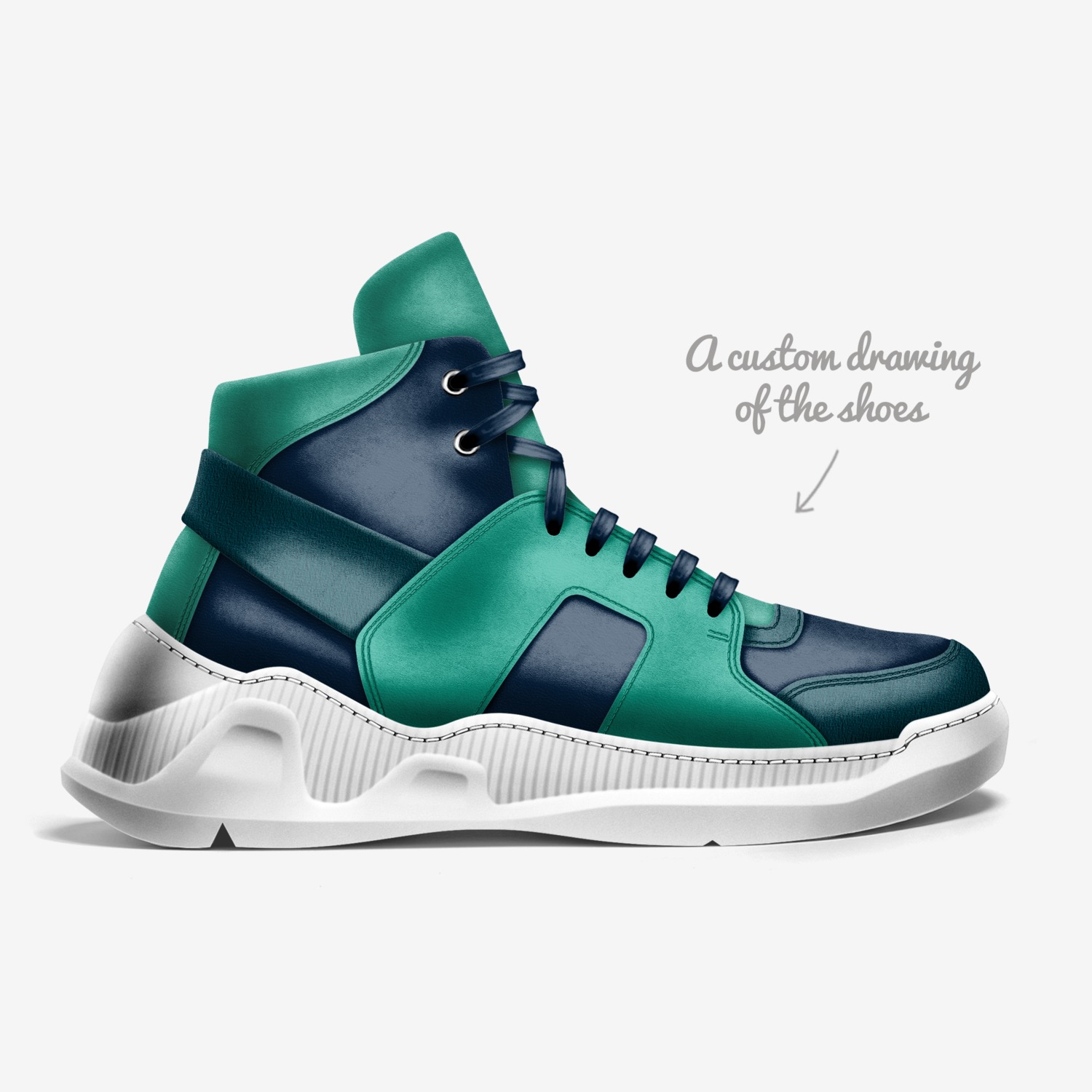DJ Moy custom made in Italy shoes by Dj Moy | Sketch view