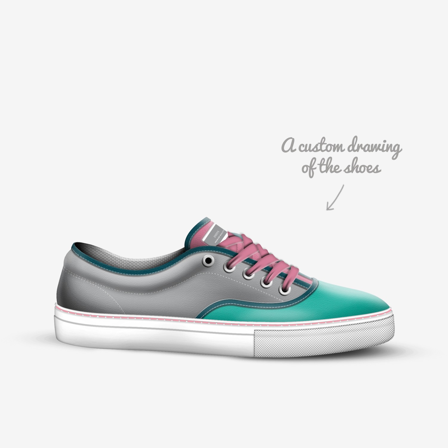 Endys custom made in Italy shoes by Sydney | Sketch view