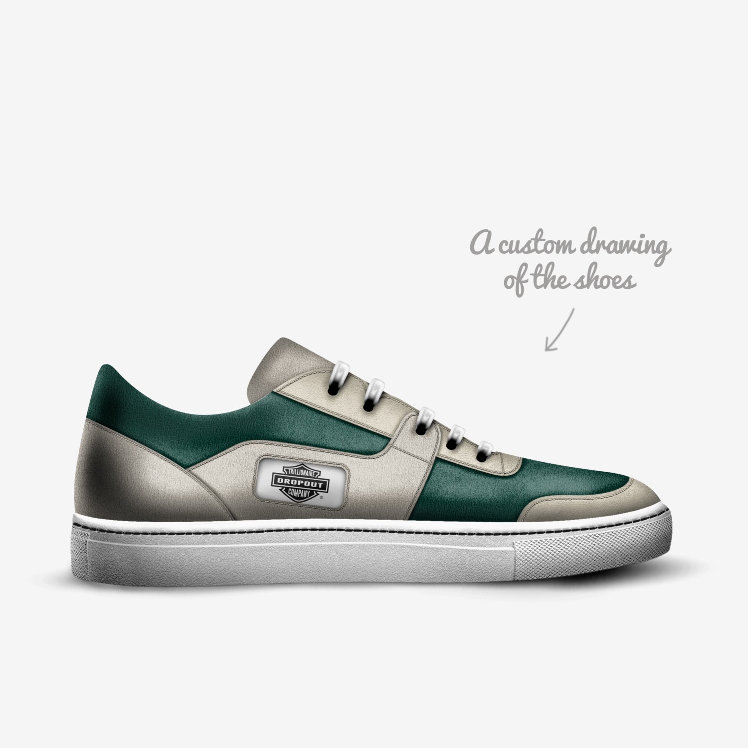 Dropout Pt 2.  custom made in Italy shoes by Quintin Gause | Sketch view