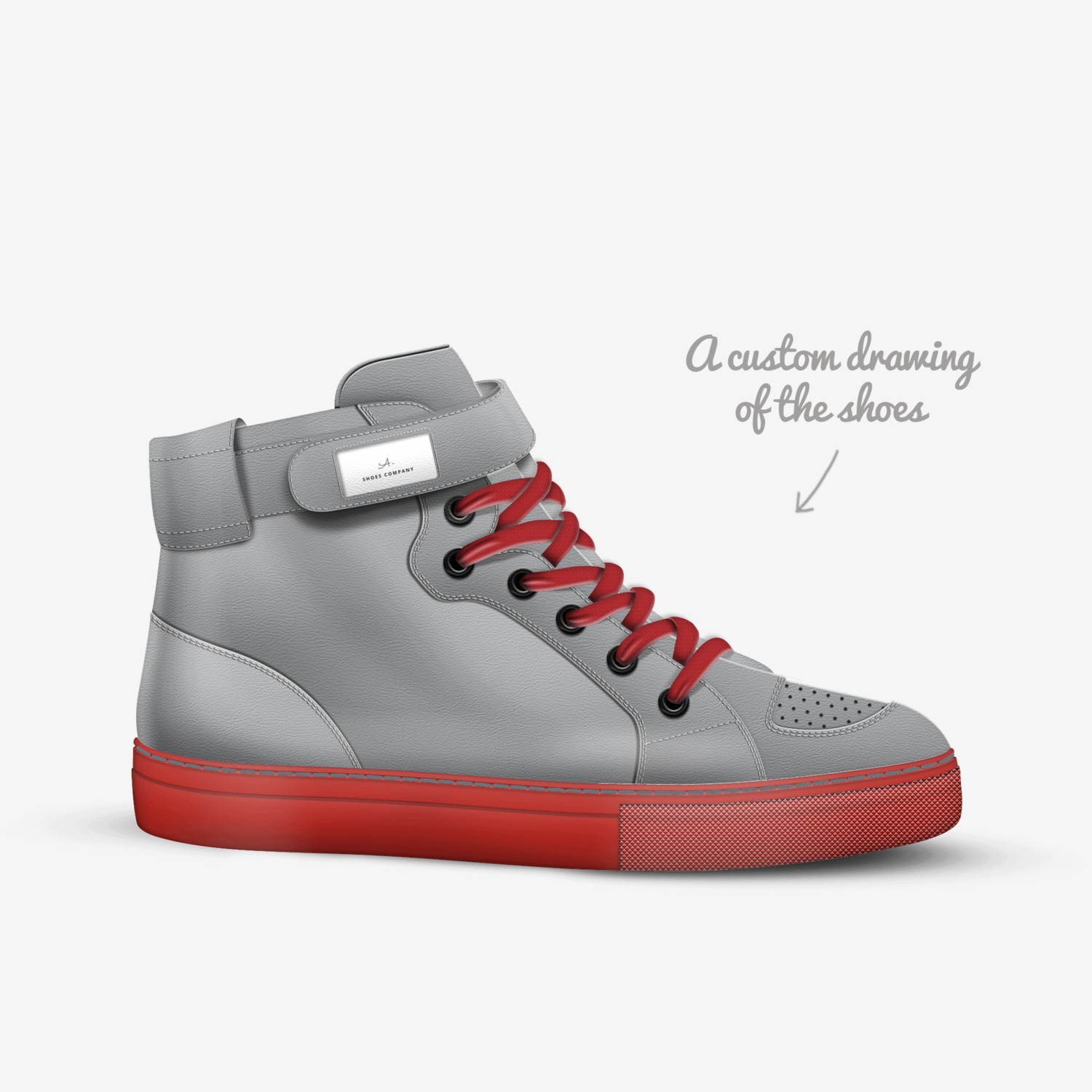 A- Shoes custom made in Italy shoes by Abdullah Deniz | Sketch view