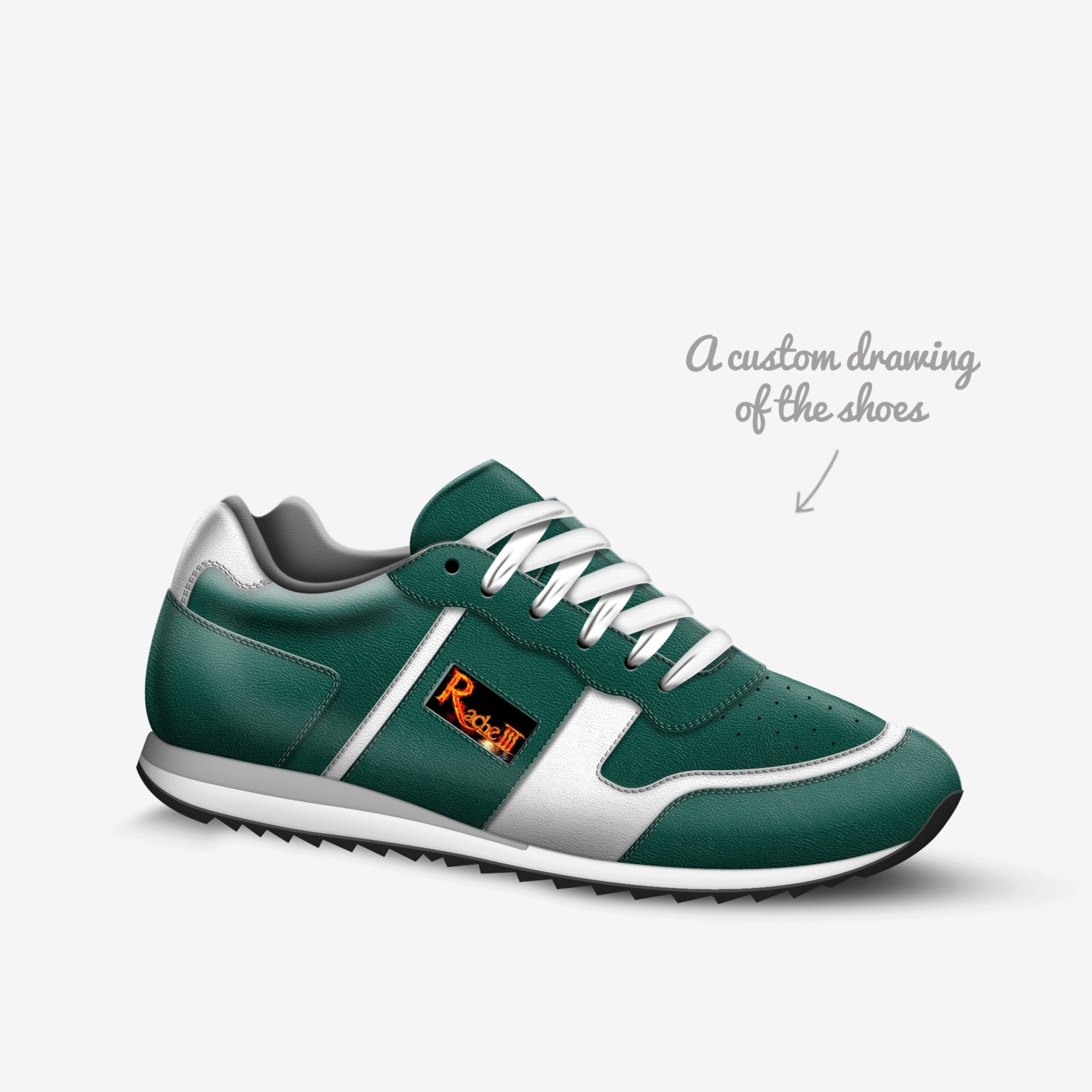 TRIPPLE  custom made in Italy shoes by Rachel Ekinde | Sketch view