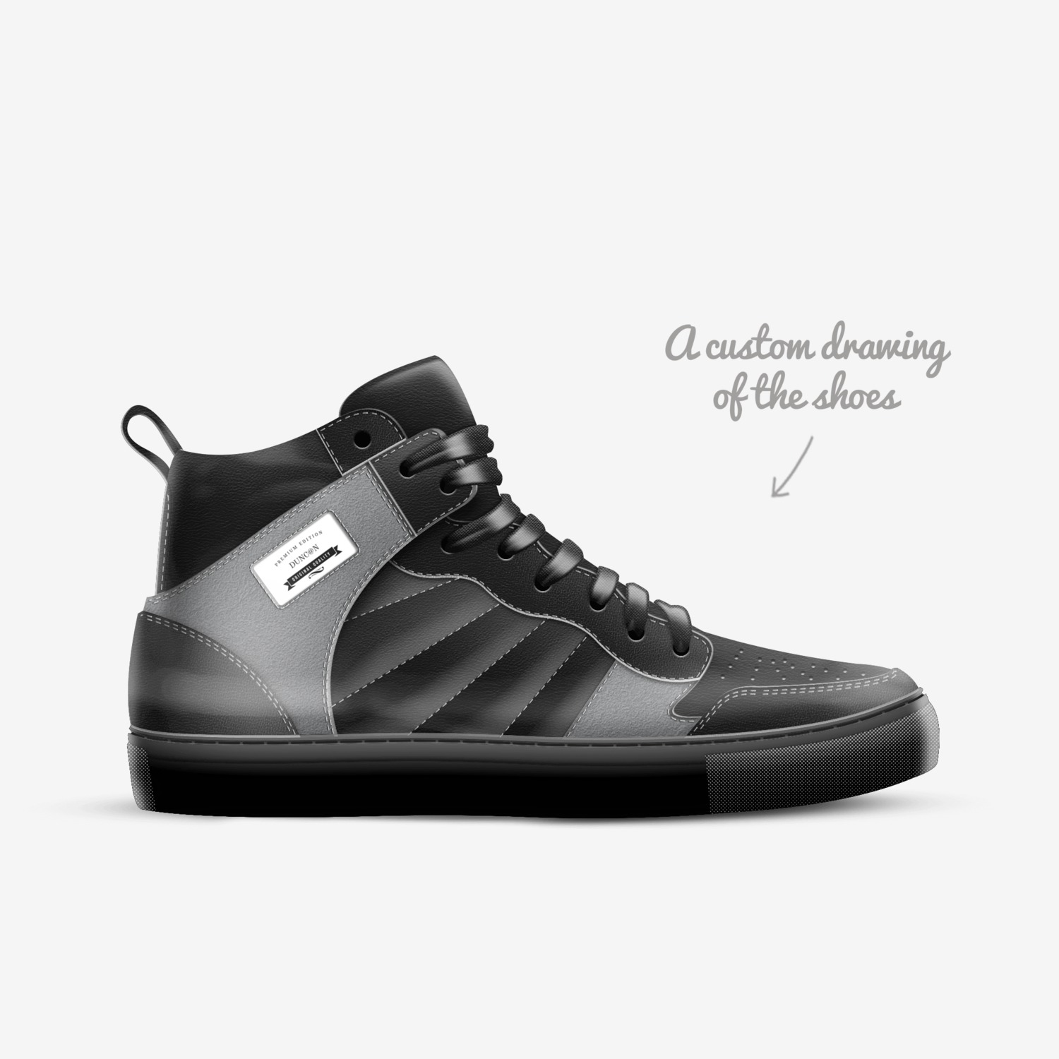 Duncan custom made in Italy shoes by Jay Duncan | Sketch view