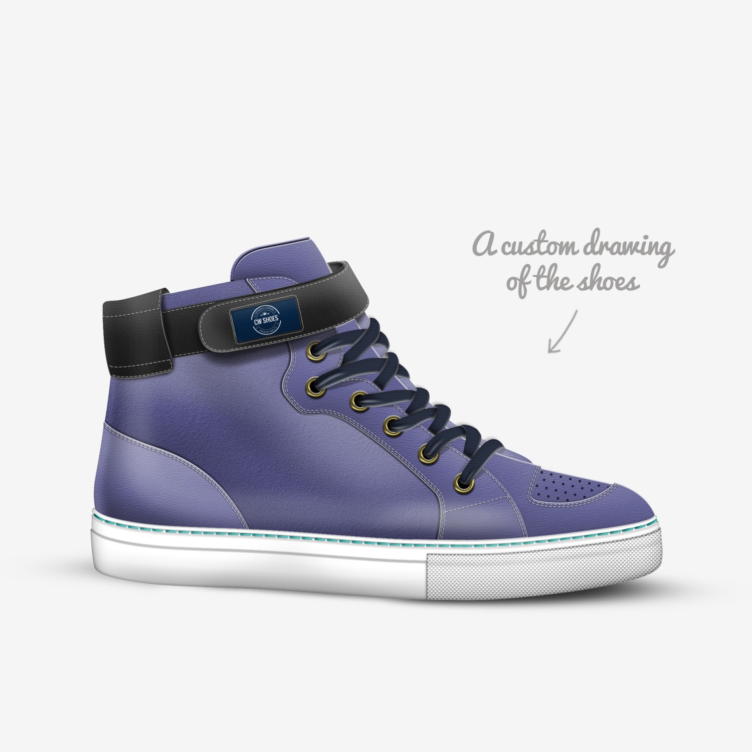 CW Shoes custom made in Italy shoes by Cameron Wodarski Camw11 | Sketch view