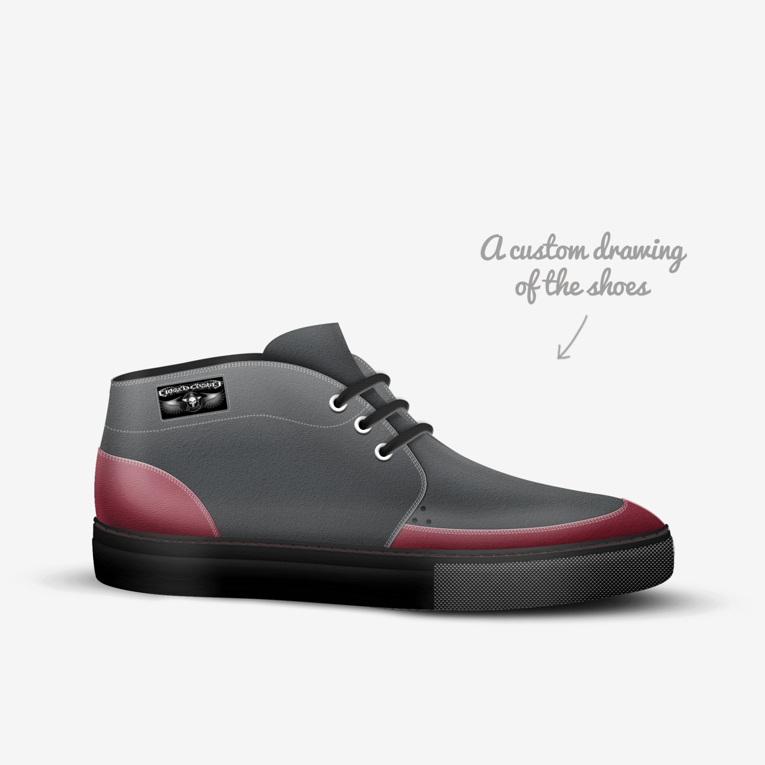 C.C.E.4G custom made in Italy shoes by Antonio T Armstrong | Sketch view
