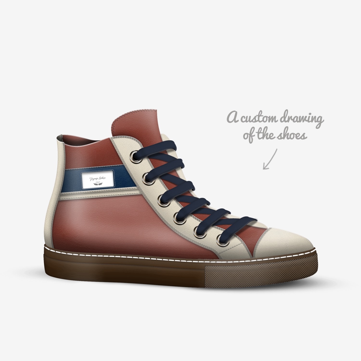 Zeynep Gökçe custom made in Italy shoes by Zeynep Gökçe | Sketch view