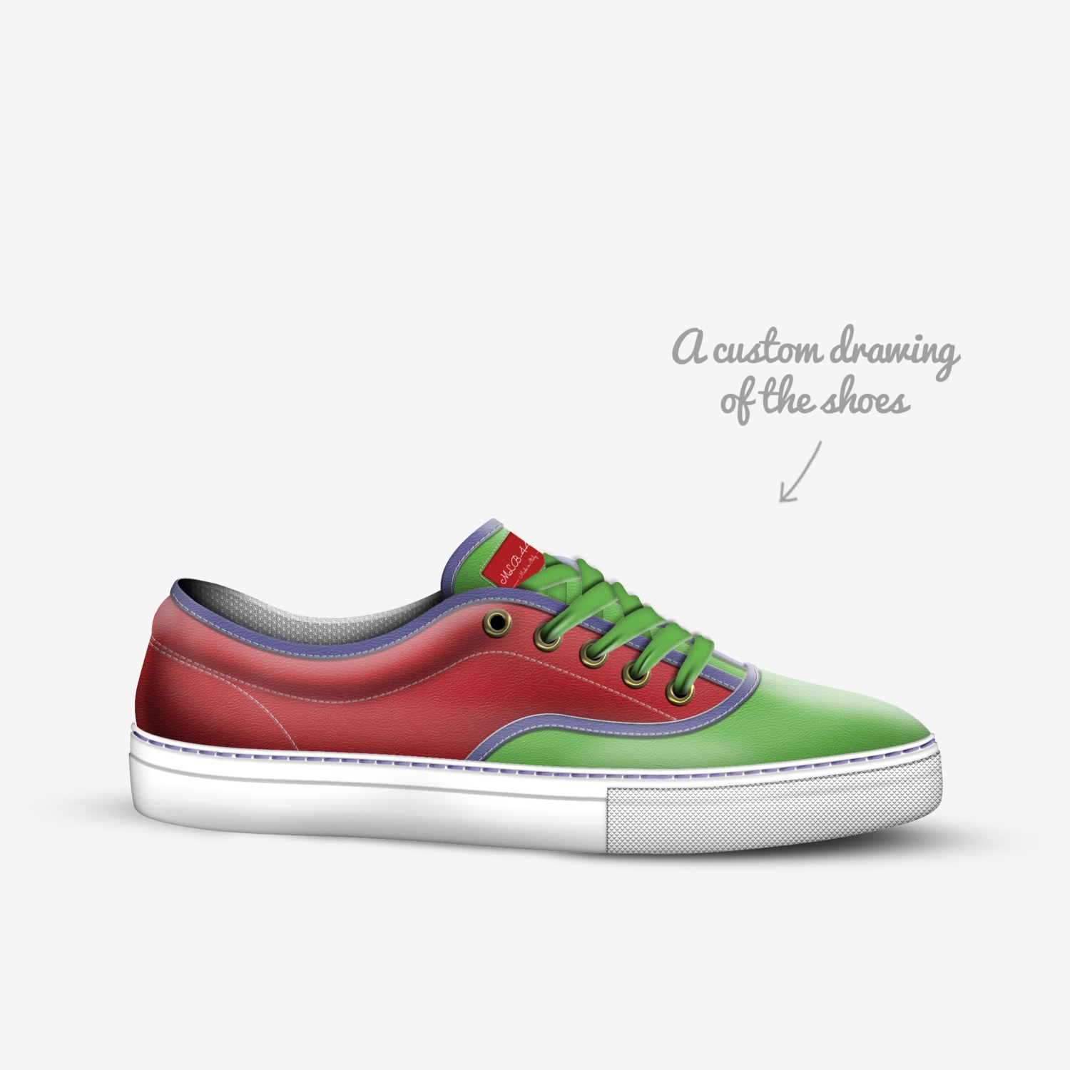 MLB-440 custom made in Italy shoes by Robert Burcher | Sketch view