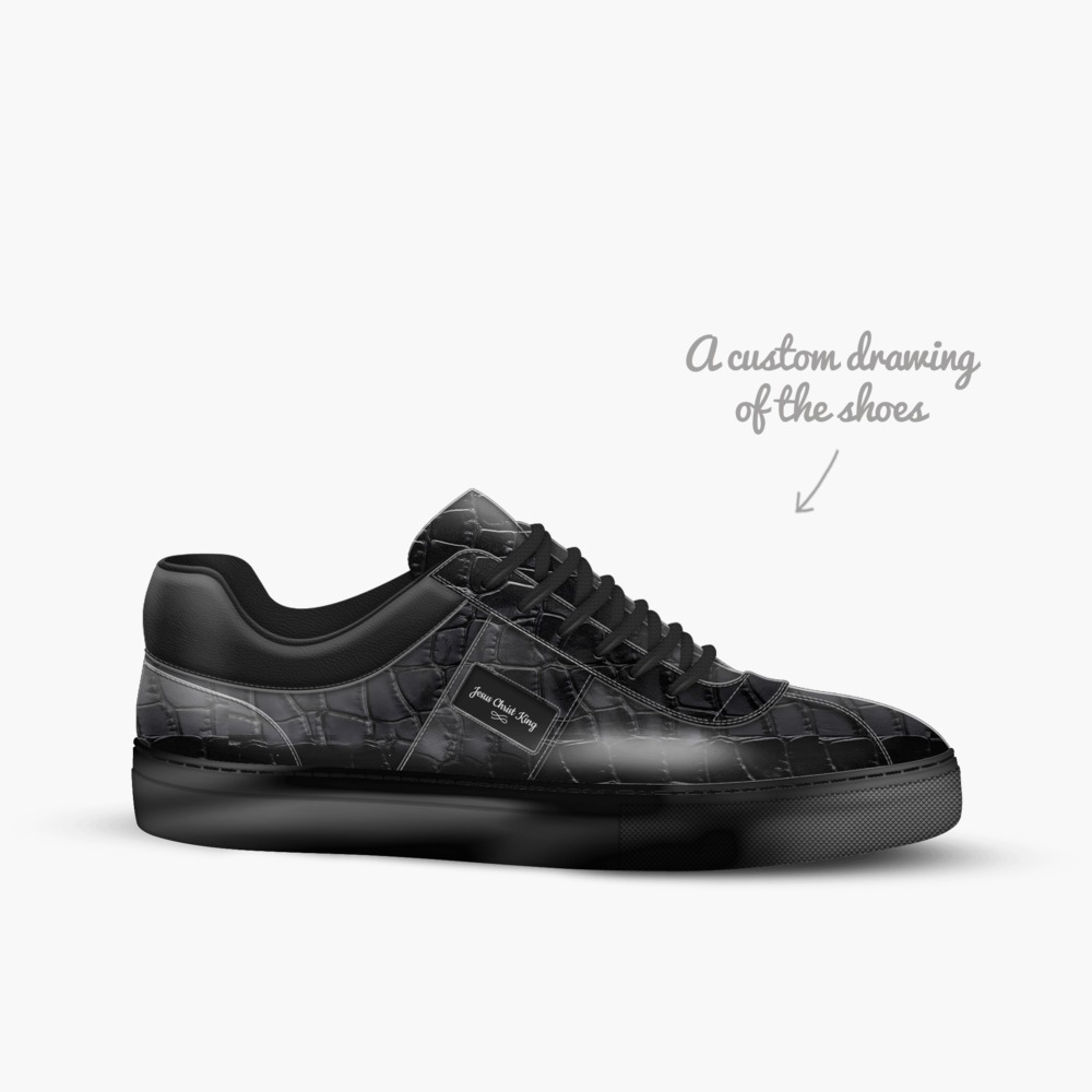 Jesus Christ King artisan made in Italy shoes by Jason Maurice Riles