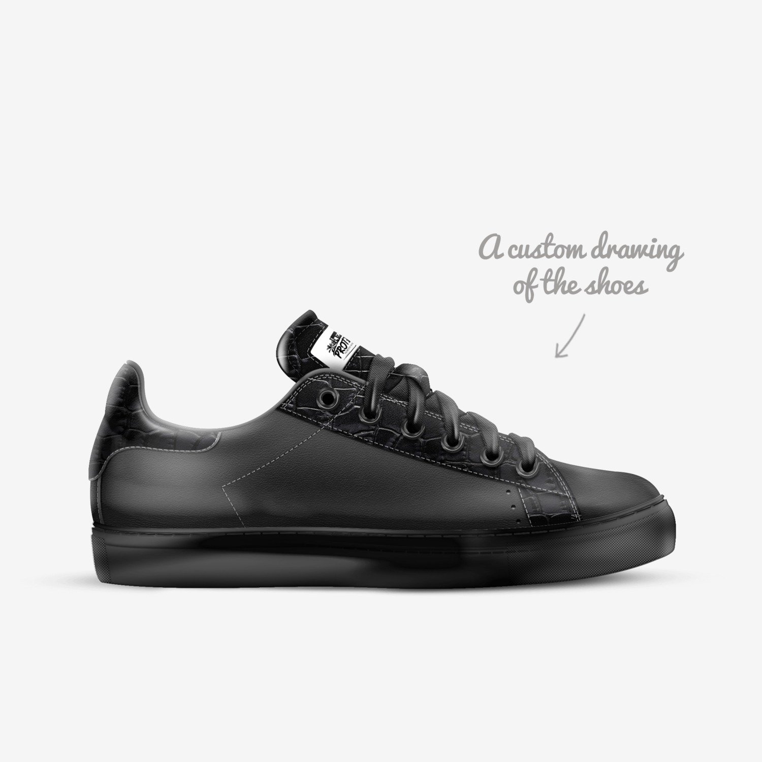 North West Corner  custom made in Italy shoes by Ansar Muhammad | Sketch view