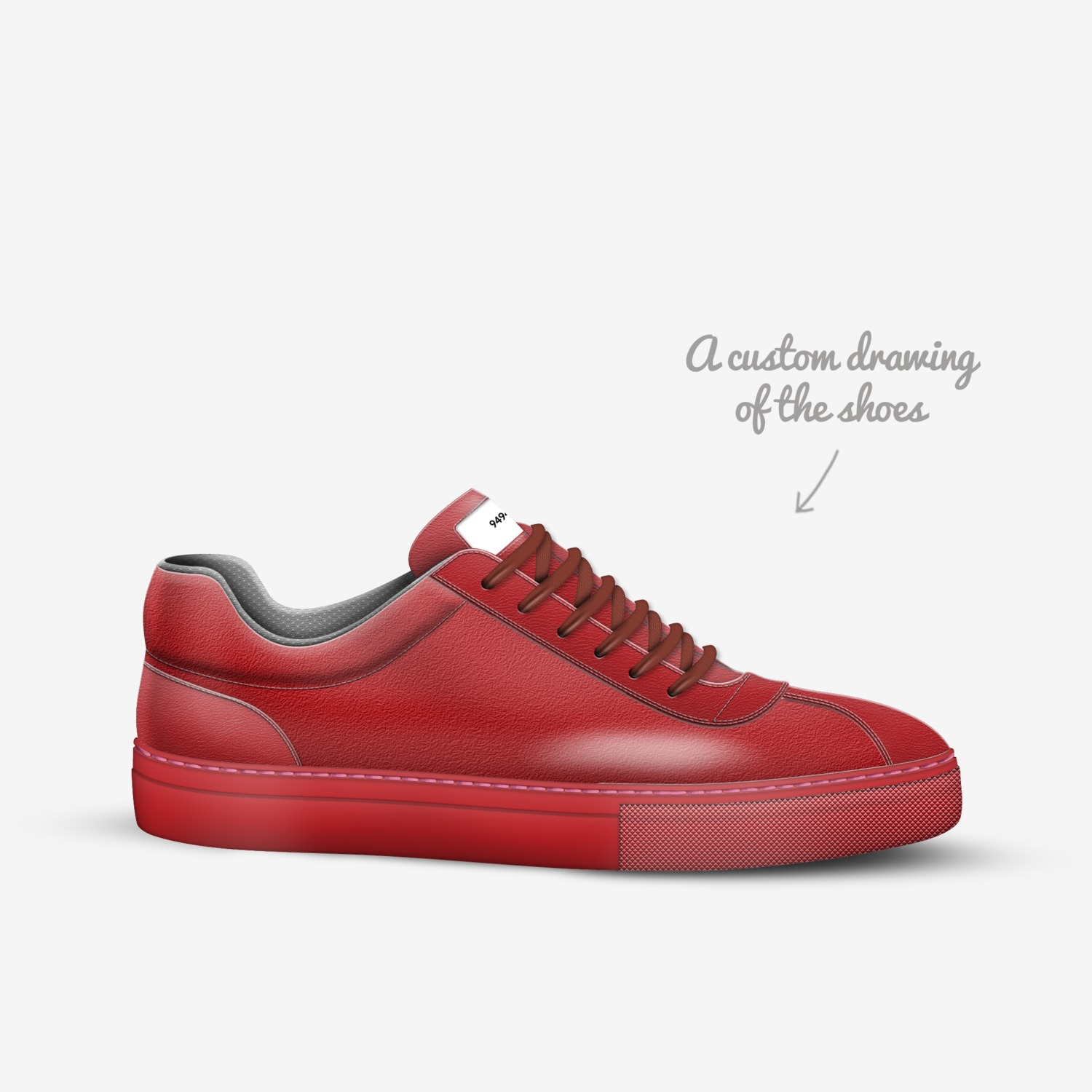 Ducky Duck custom made in Italy shoes by Cedric Lalanne | Sketch view