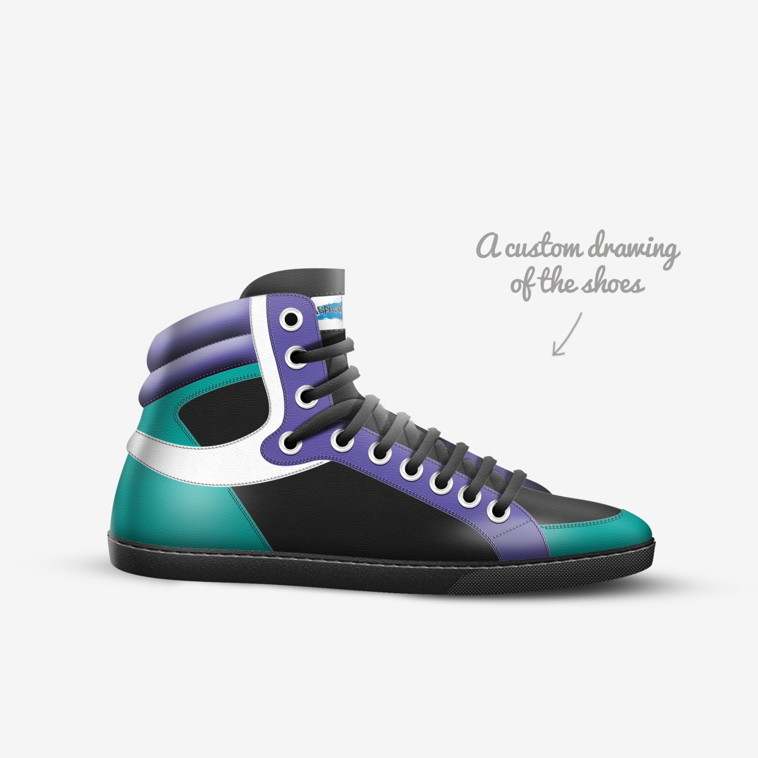 Asphalt Academy custom made in Italy shoes by Julian Ellul | Sketch view