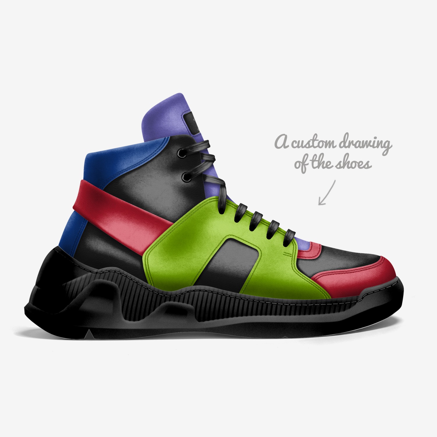 Clutter's custom made in Italy shoes by Emmanuel Cloutterbuck | Sketch view