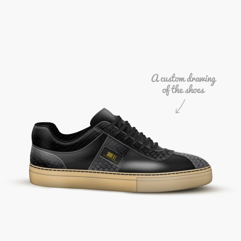 SMOKE U 1 limited edition shoe SMOKE U 1 artisan made in Italy shoes by Leon Q Allen