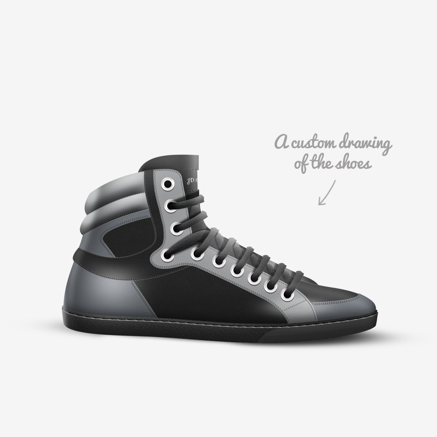 JD OUTsiders custom made in Italy shoes by Jay Dick Sucker | Sketch view