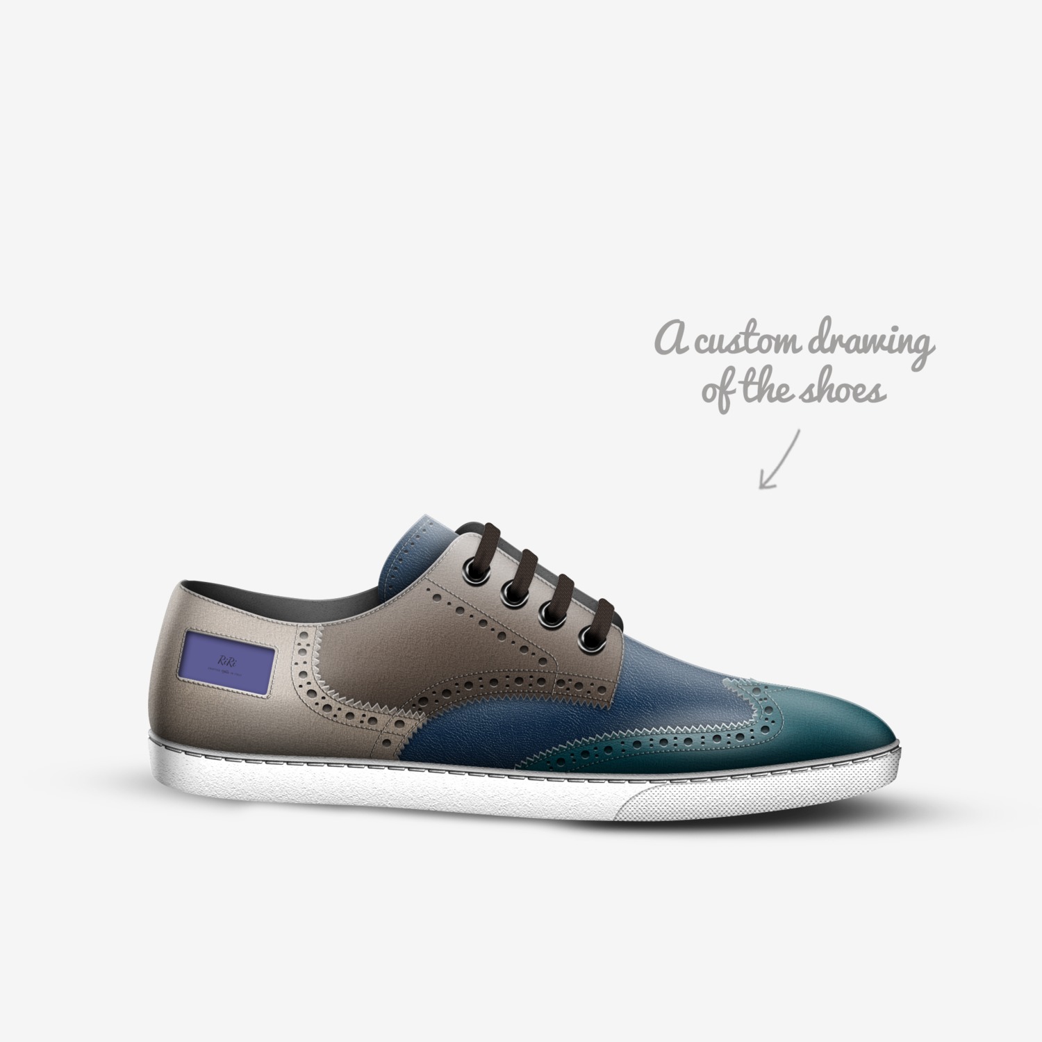 RiRi custom made in Italy shoes by Traiisa Alston | Sketch view