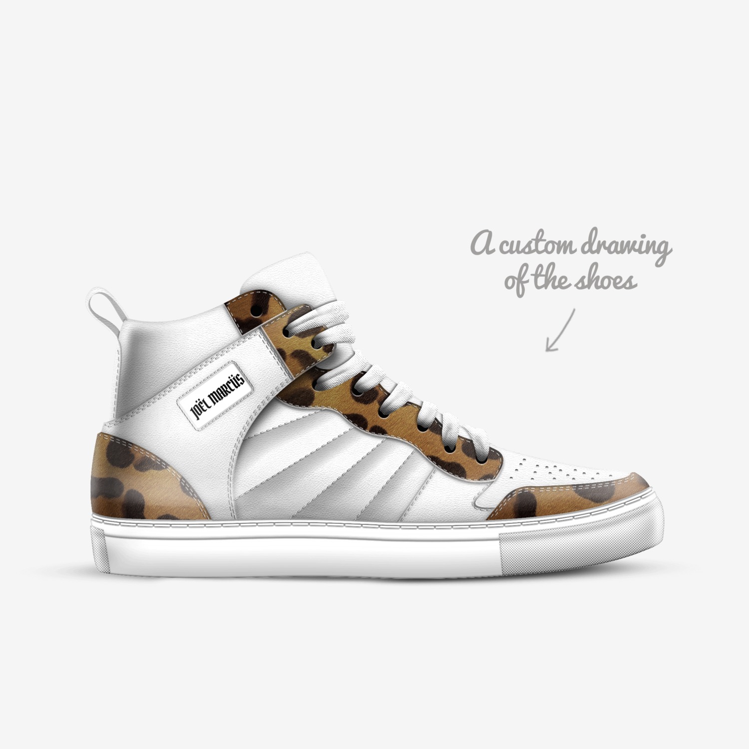 KING OF THE JUNGLE custom made in Italy shoes by JoËl MarcÜs | Sketch view