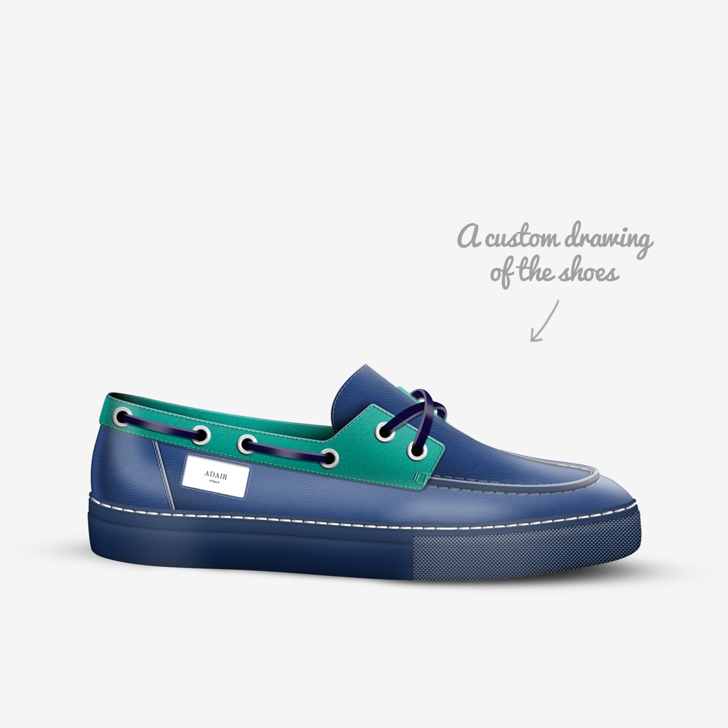 ADAIR custom made in Italy shoes by Darien Adair | Sketch view