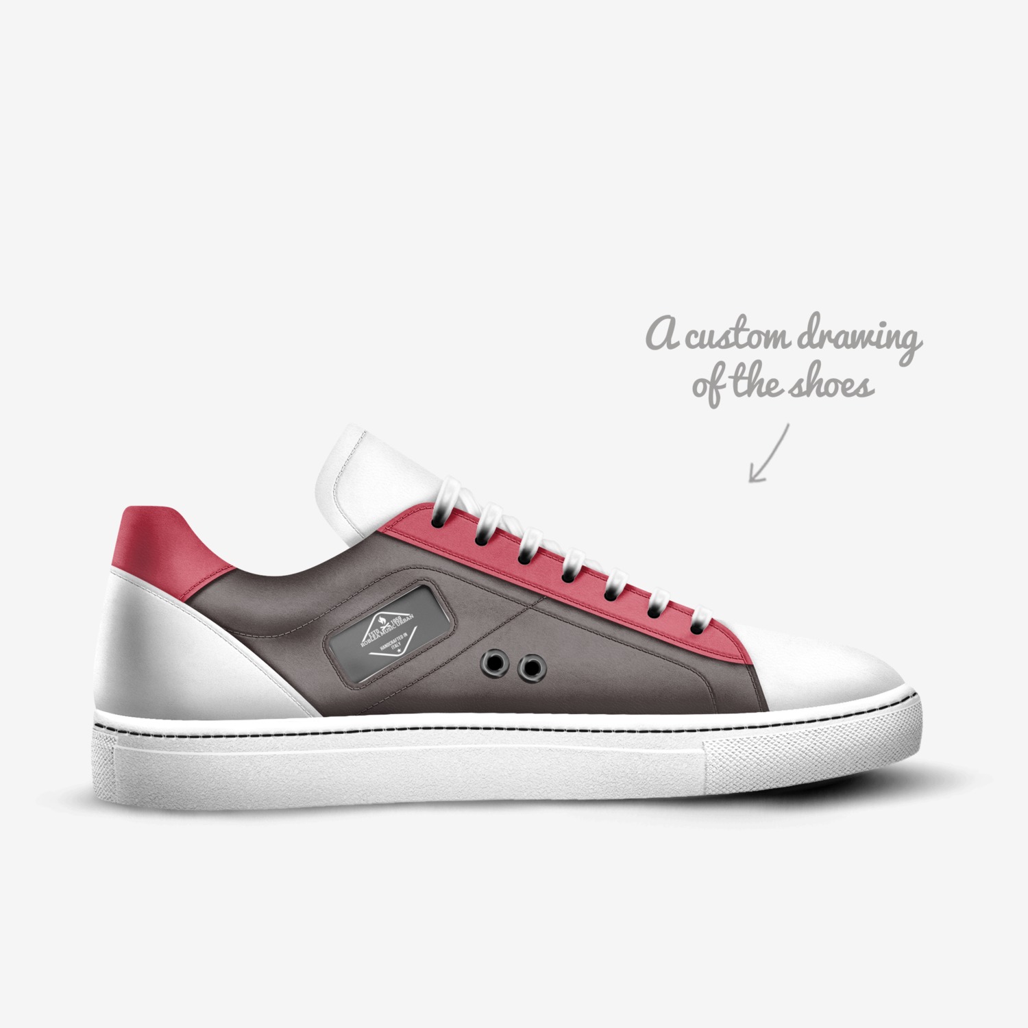 Roblea Music Urban custom made in Italy shoes by Robert Leach | Sketch view
