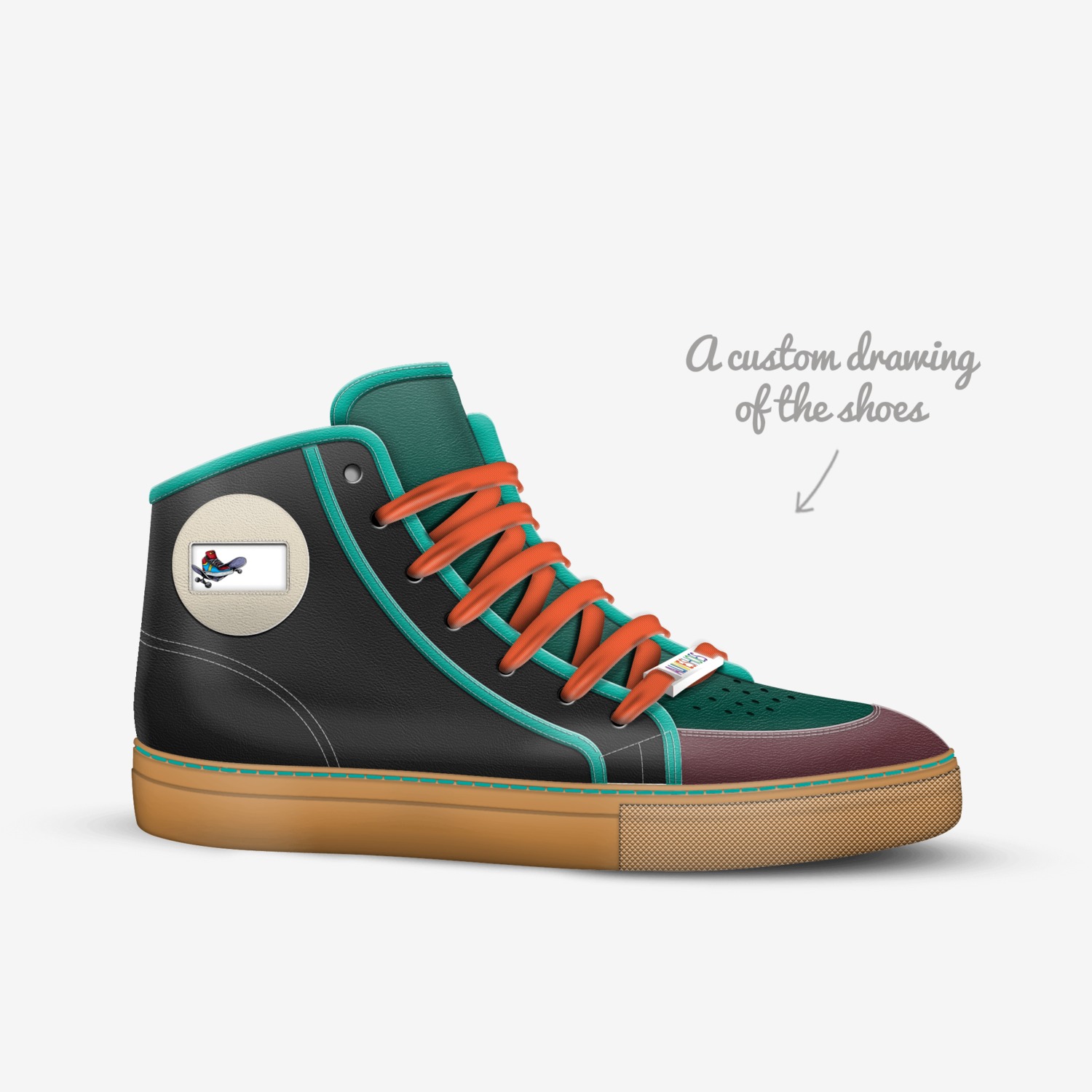 numa custom made in Italy shoes by Efe Azmi BedÜk | Sketch view
