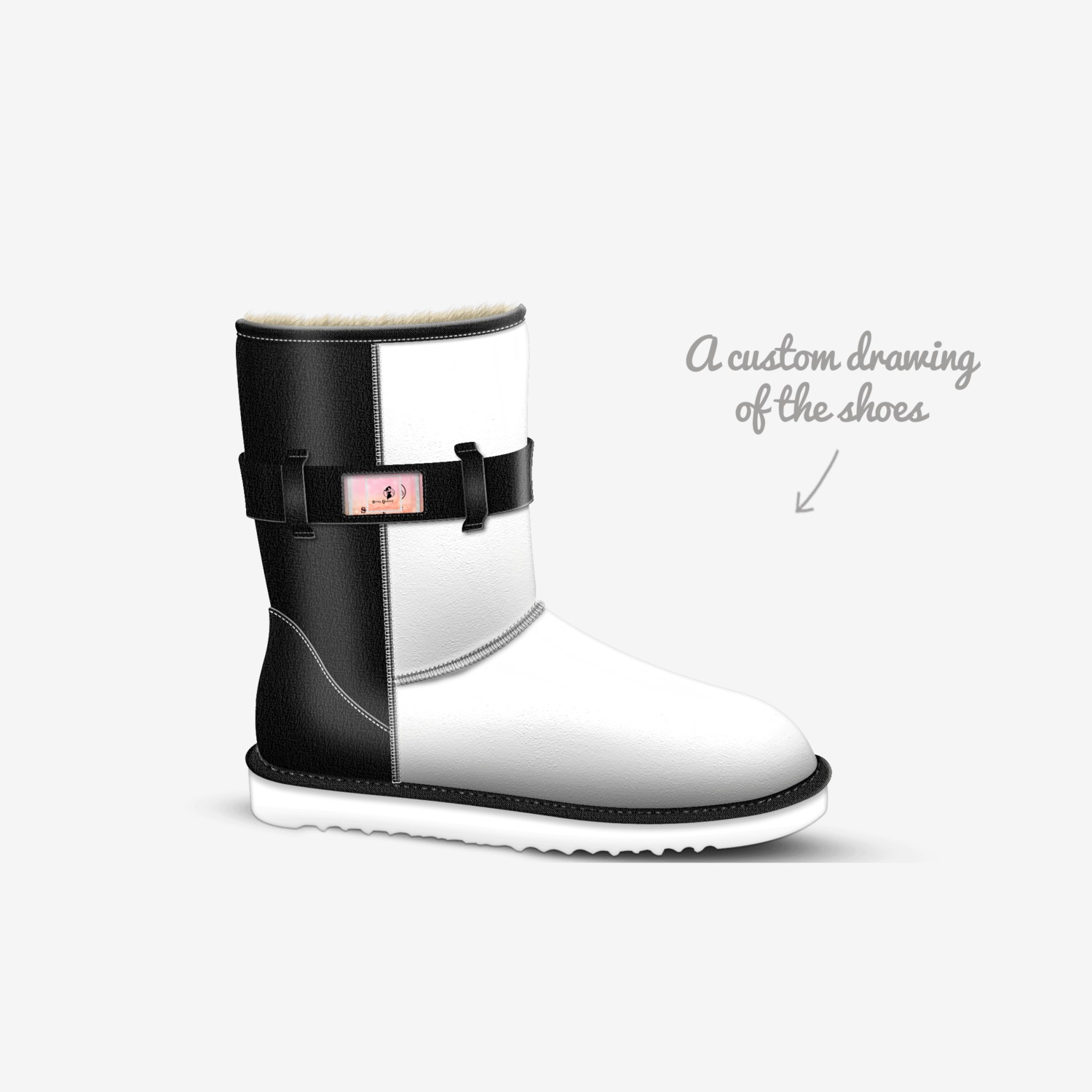 Swag Queenz custom made in Italy shoes by Marcus Sullivan | Sketch view