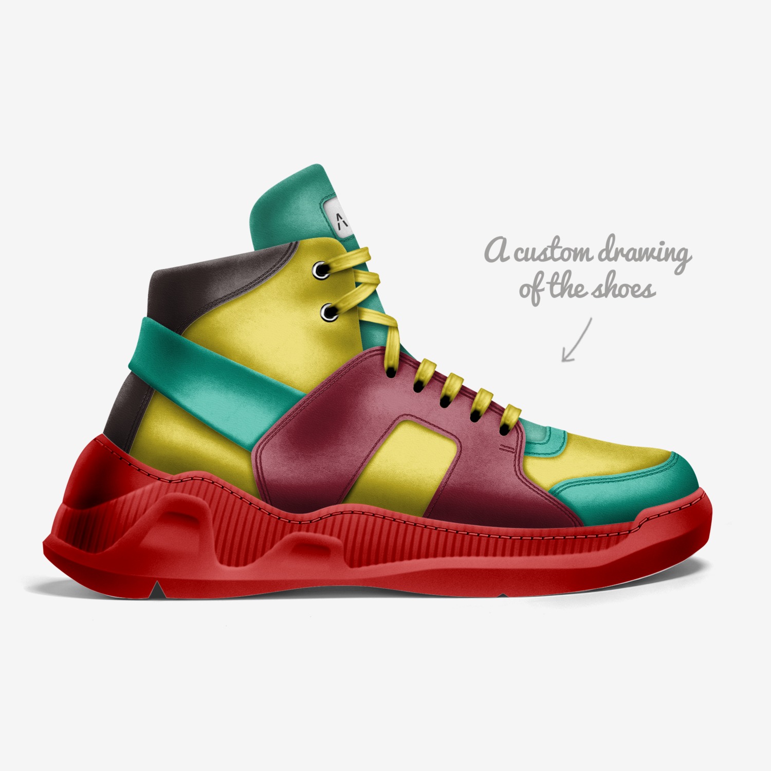 ALTAR SHOES custom made in Italy shoes by Hamza Asgin | Sketch view