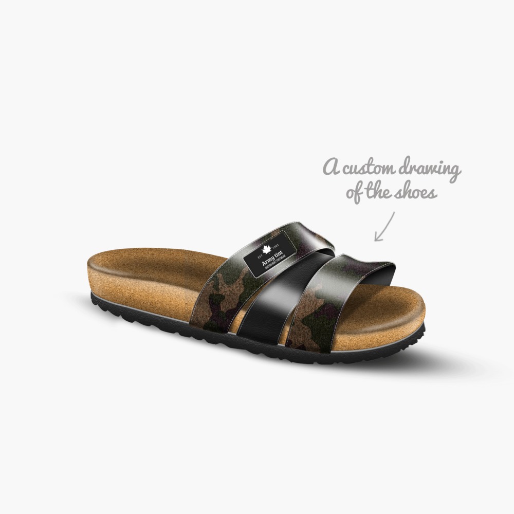 Army tint artisan made in Italy shoes by Gregory Dornners