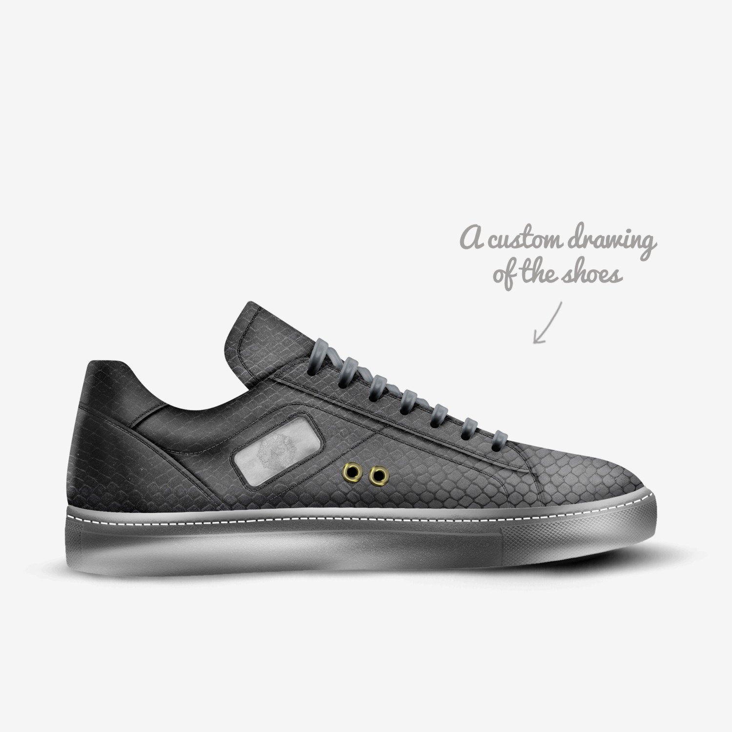 Cash custom made in Italy shoes by Constantino Pistou | Sketch view