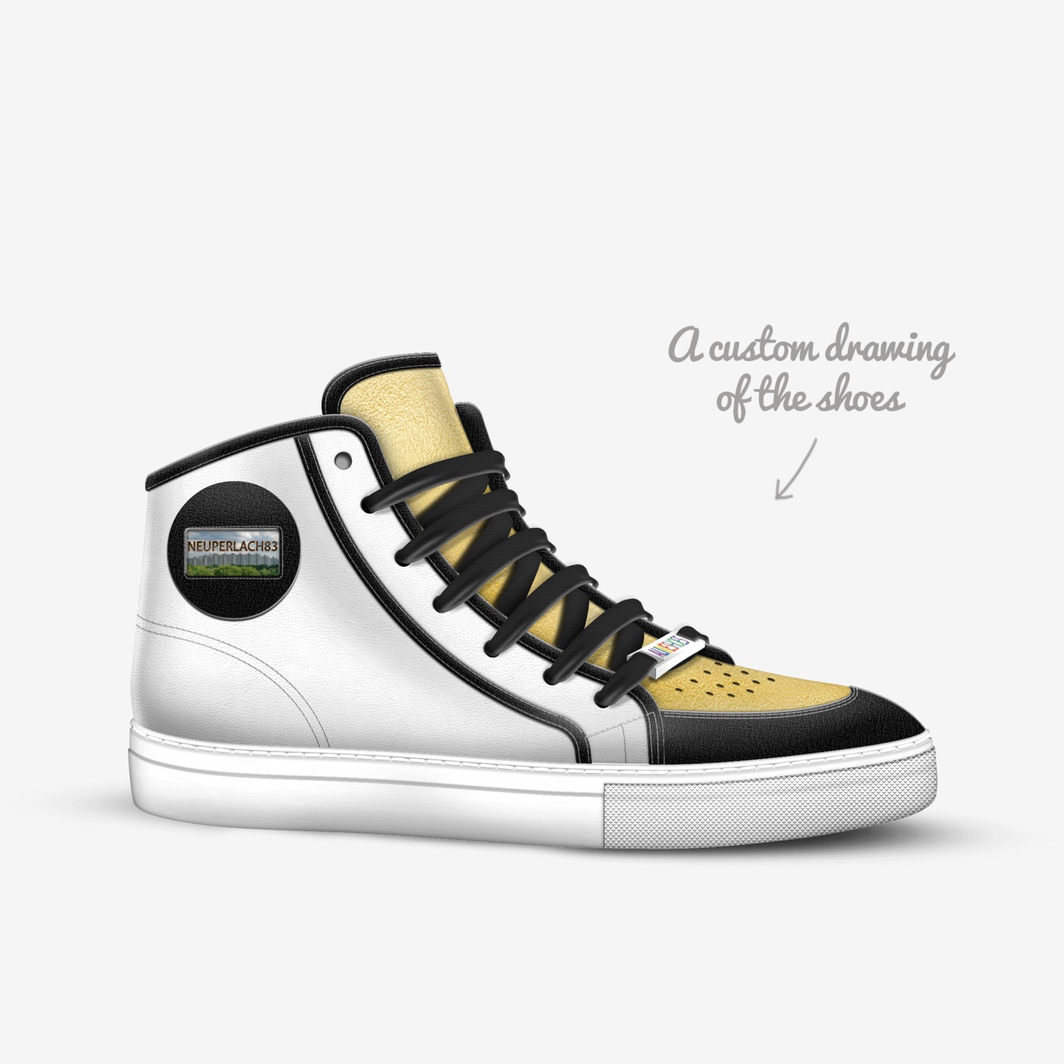 NEUPƏRLACH 83 custom made in Italy shoes by Juju & Najm Toomey | Sketch view