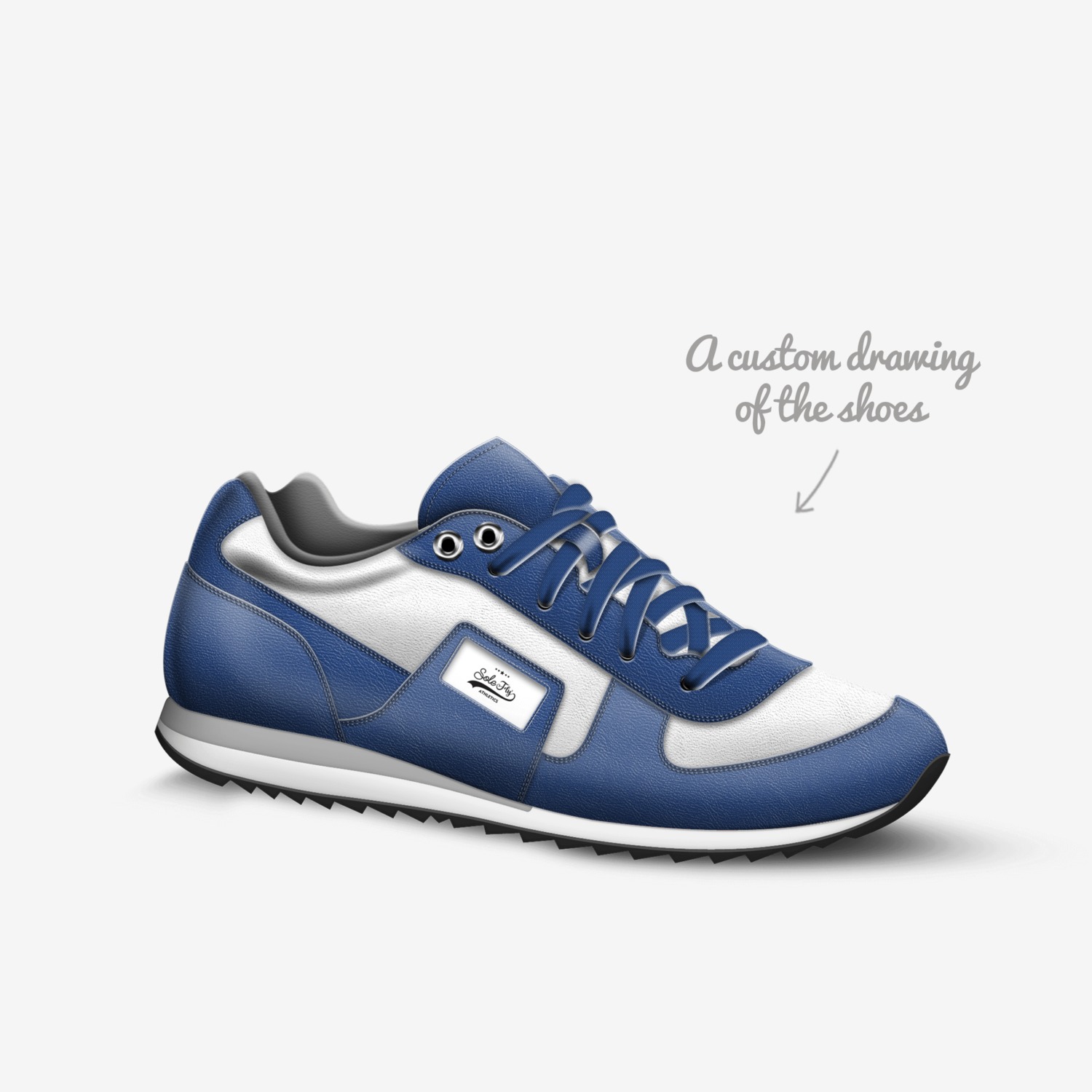 The Runner custom made in Italy shoes by A. Wolfe | Sketch view