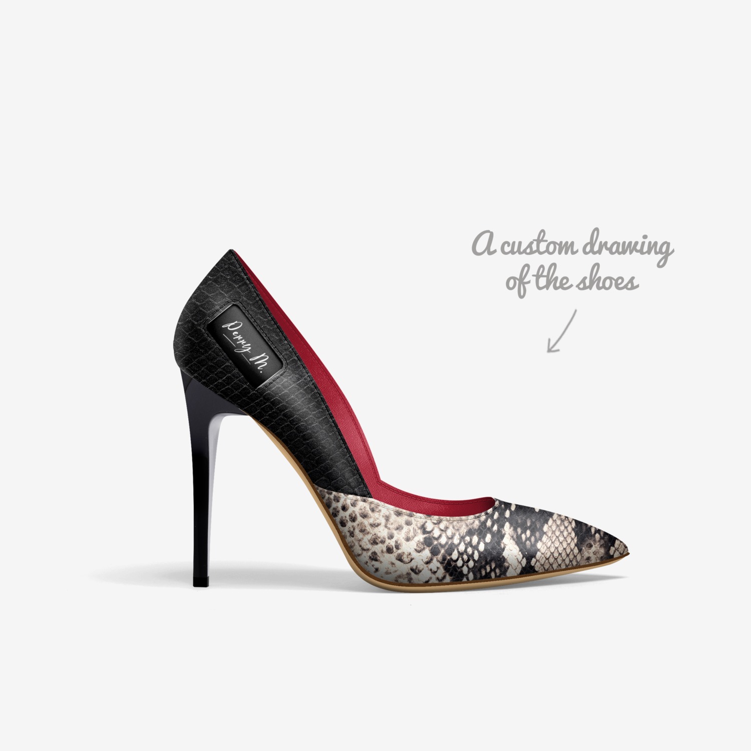 PERRY M. custom made in Italy shoes by Aliveshoes Team | Sketch view