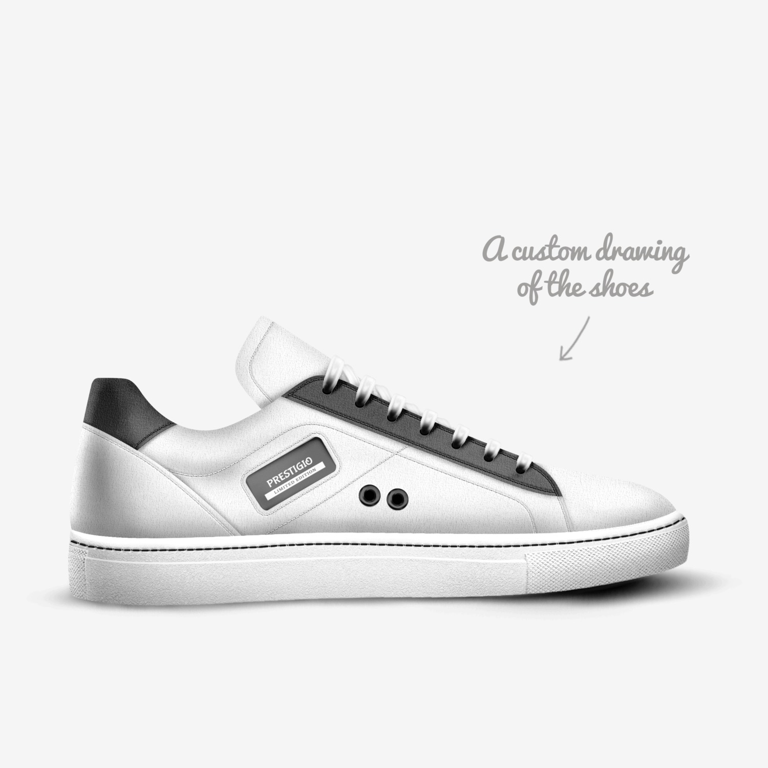 Prestigio custom made in Italy shoes by Nicolas Kretz | Sketch view