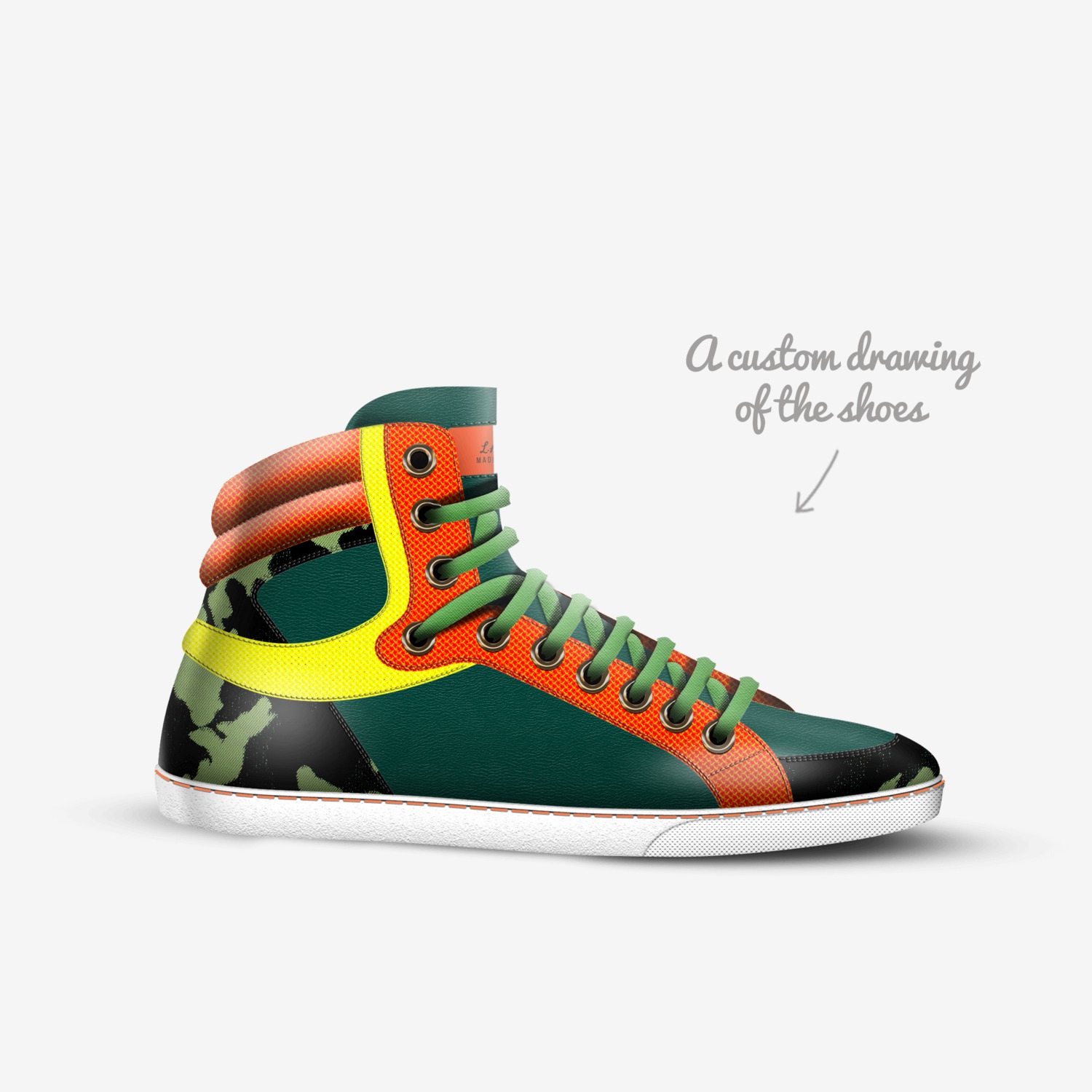 Robertson custom made in Italy shoes by Amargeaux Rai | Sketch view