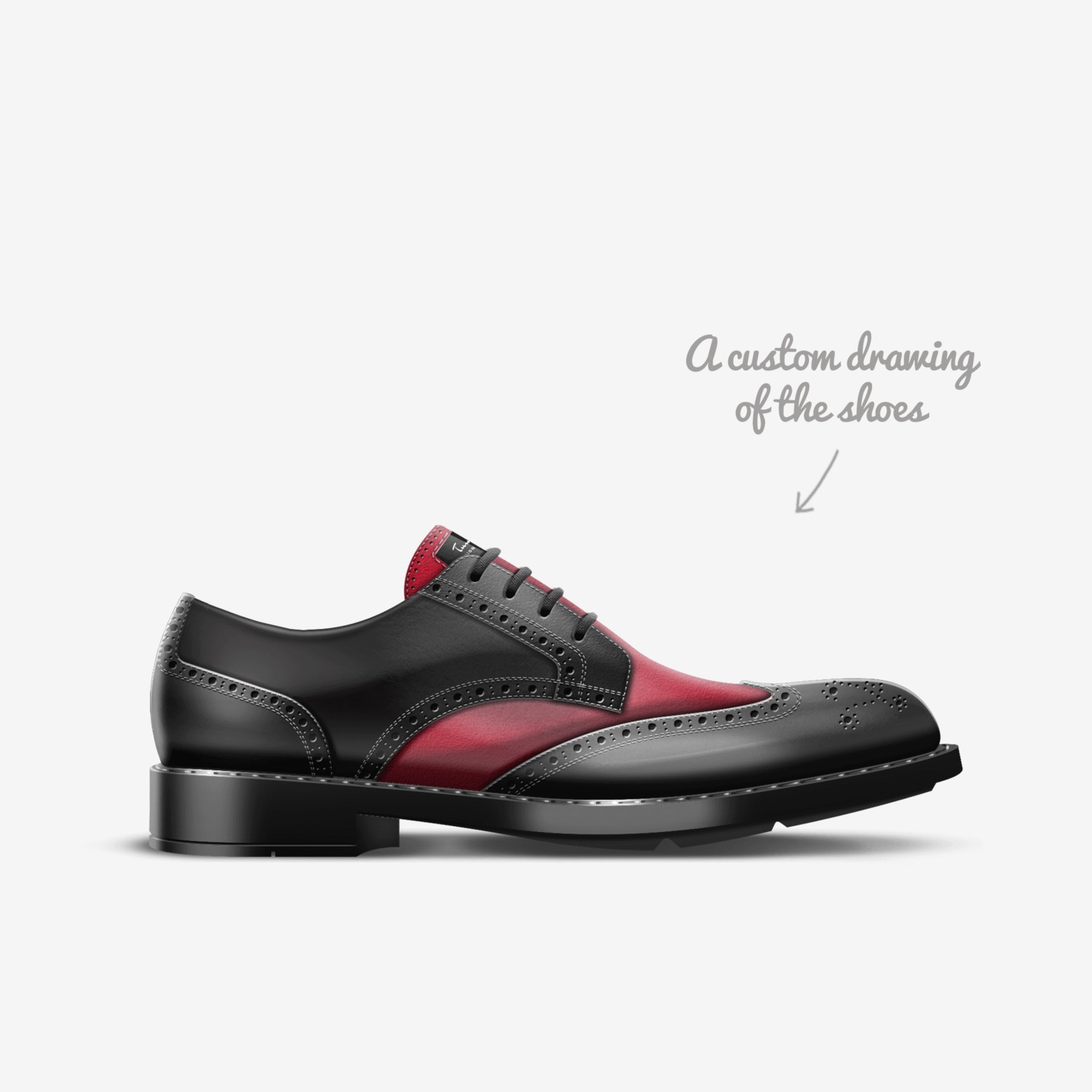 Tumani custom made in Italy shoes by Antwan Turman | Sketch view