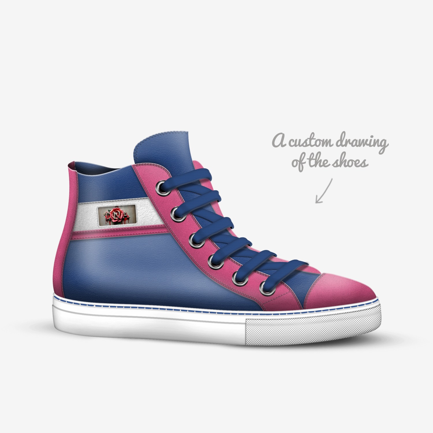 DnaWear  custom made in Italy shoes by Jacqueline Bussell | Sketch view