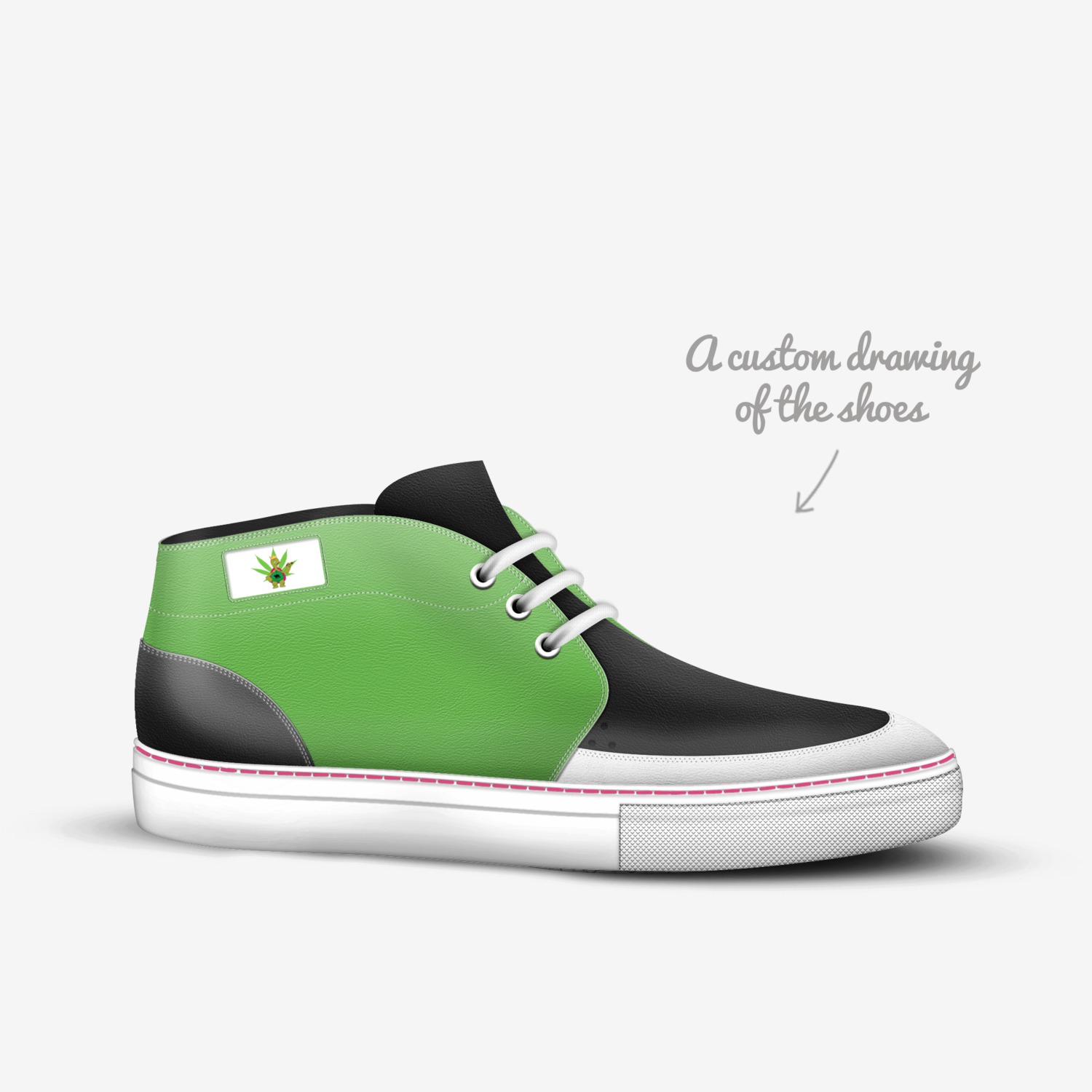 Manifesto  custom made in Italy shoes by Andromeda Harris | Sketch view