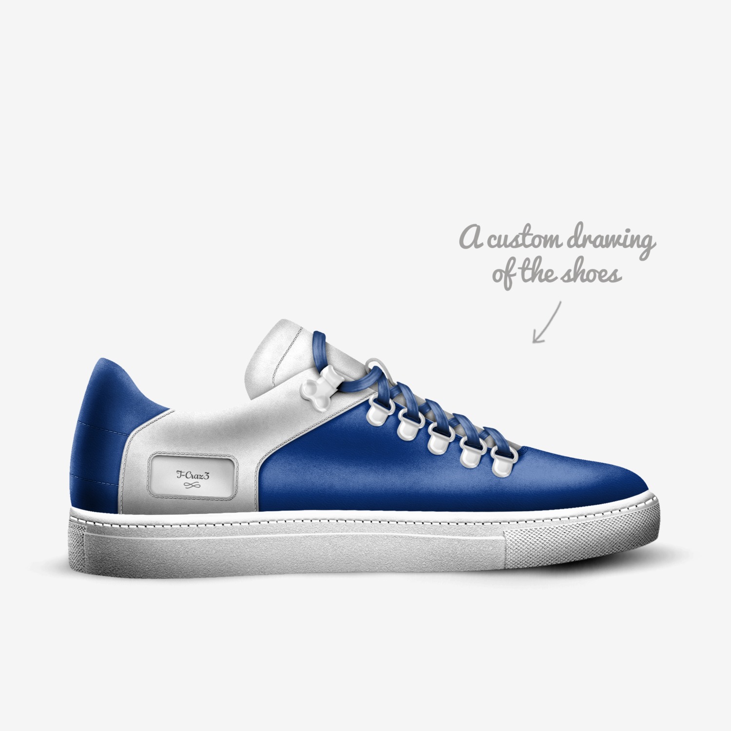 T-Craz3 custom made in Italy shoes by Angela Cooke | Sketch view