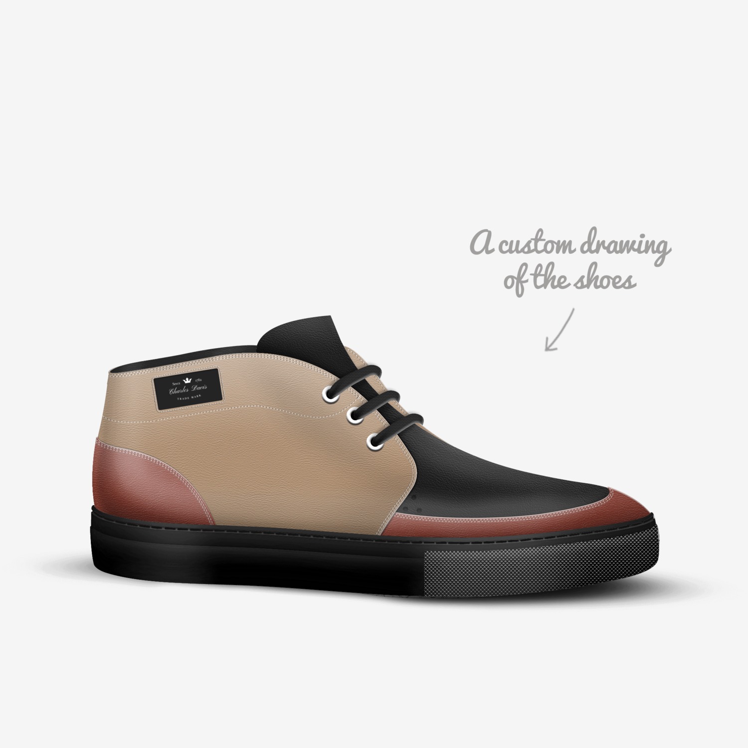 Charles Davis custom made in Italy shoes by Charles Davis | Sketch view