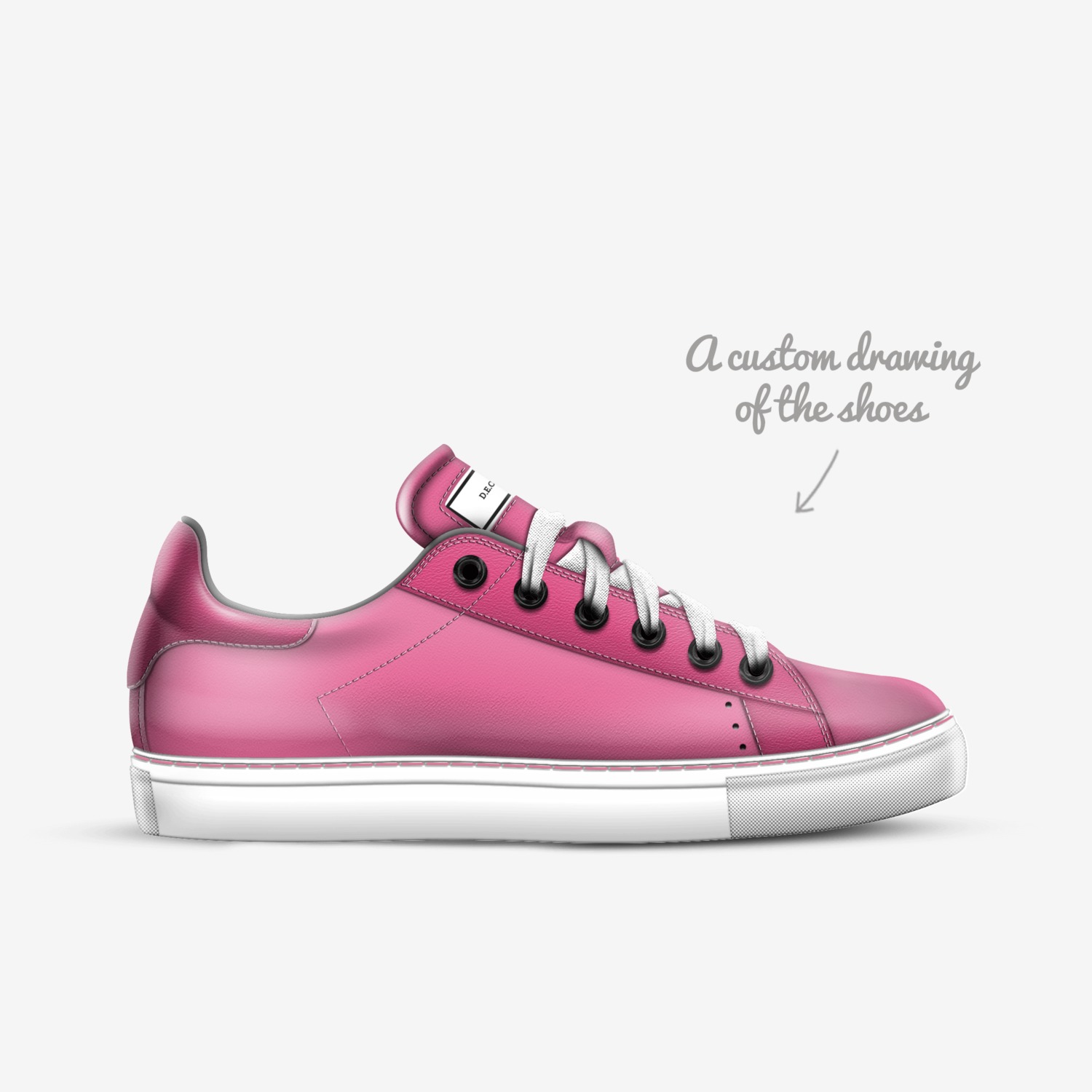 D.E.O.G.D. custom made in Italy shoes by Robert Person | Sketch view
