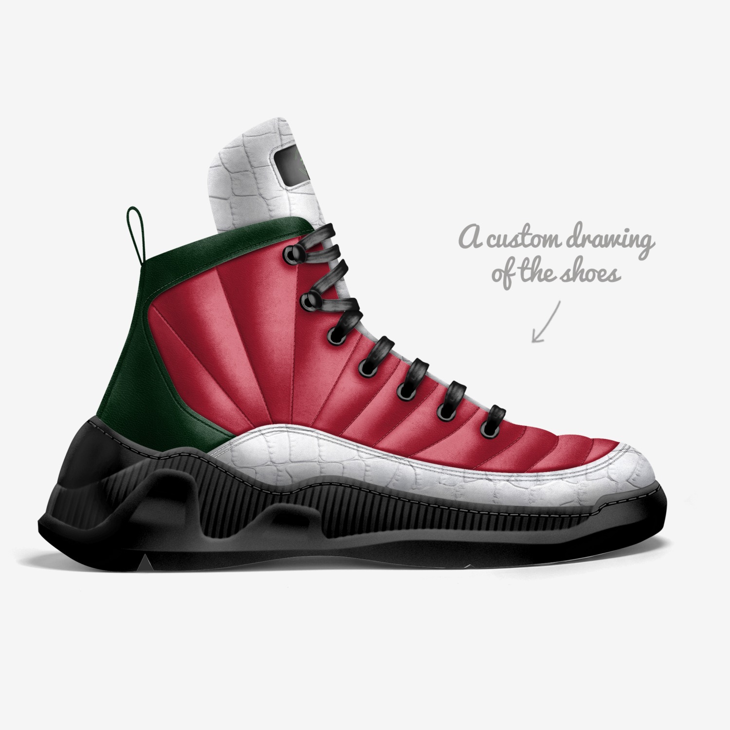 M.O.P custom made in Italy shoes by Mark Johnson | Sketch view