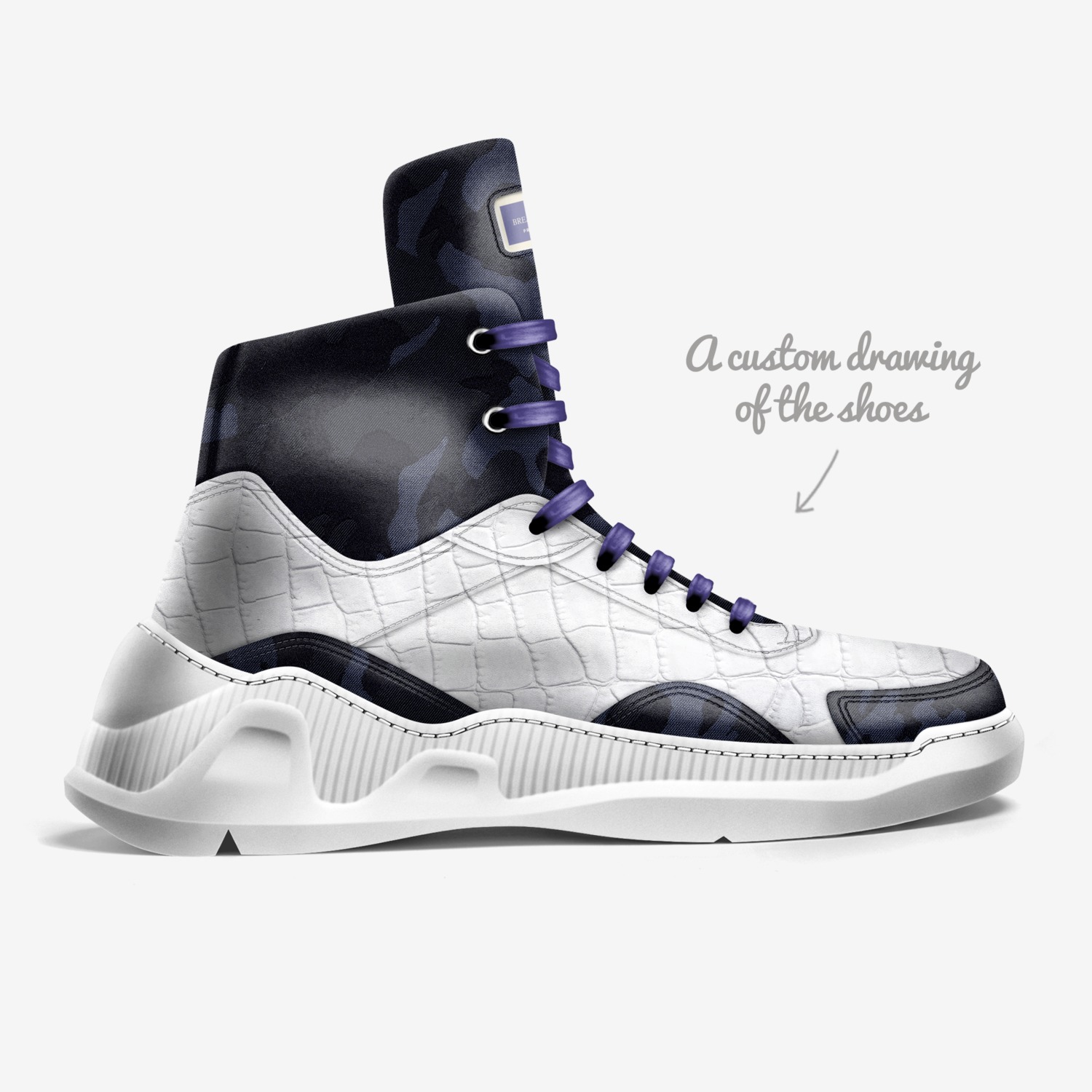 BREAKTHRU FRESH custom made in Italy shoes by Breakthru Team | Sketch view