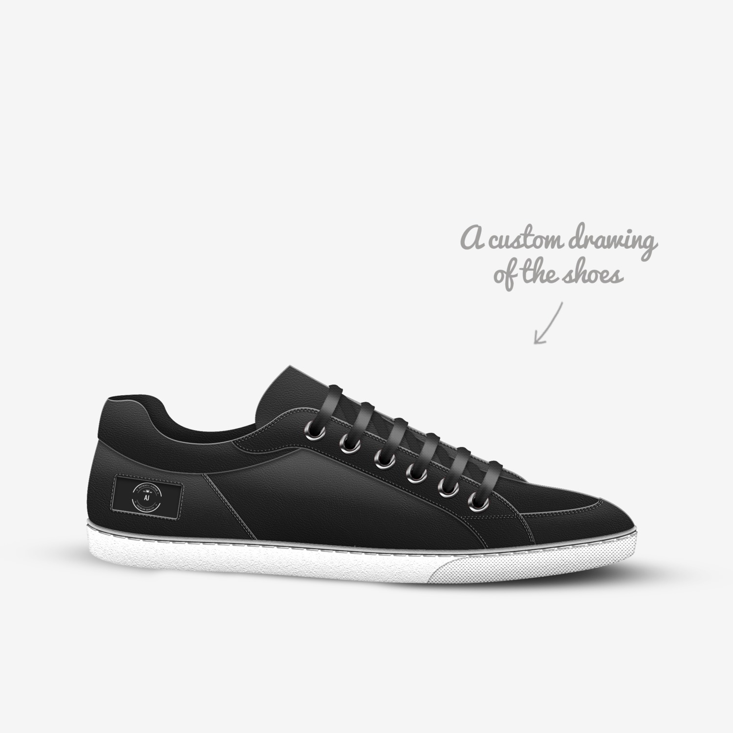 AJ custom made in Italy shoes by Arshad Ibrahim | Sketch view
