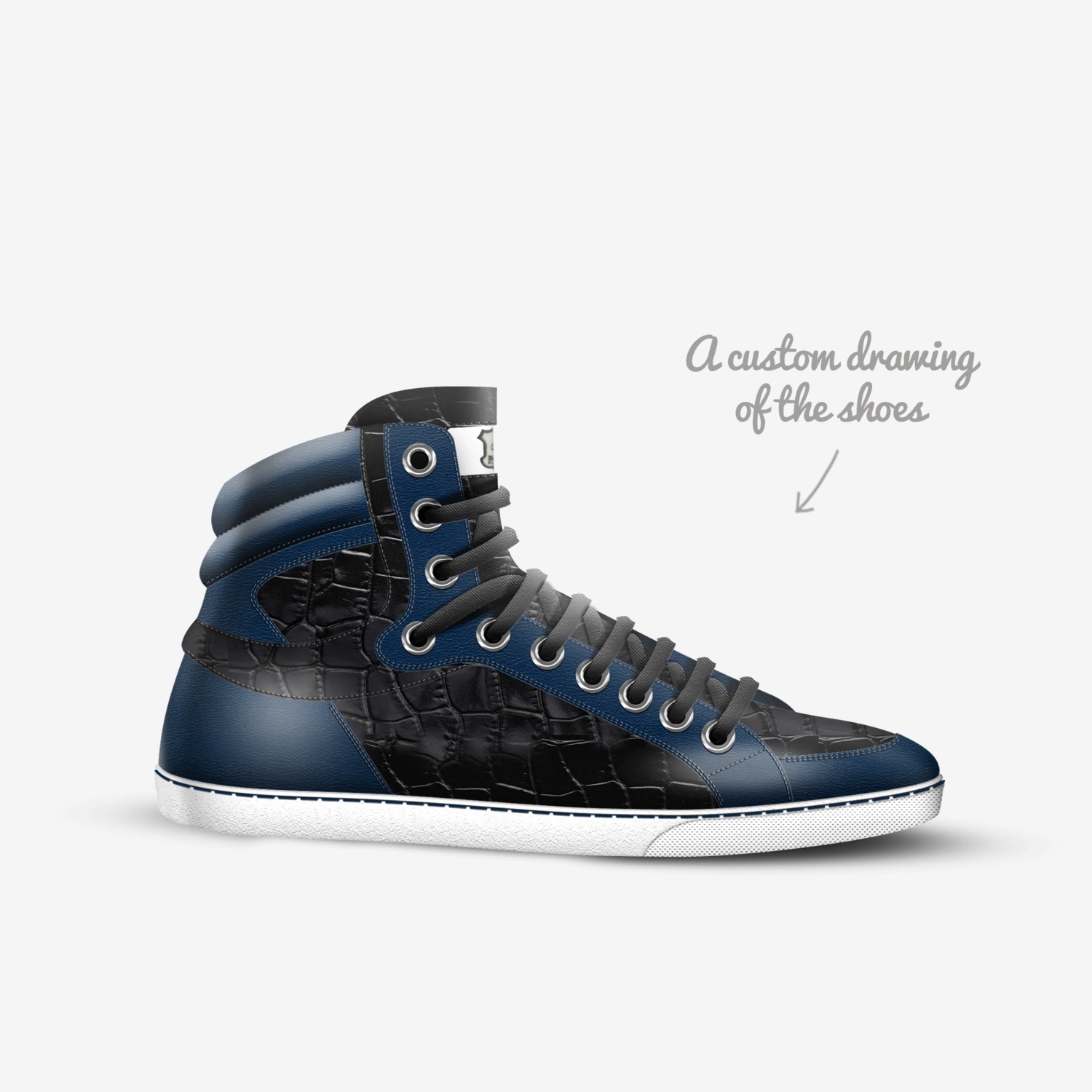 Le'NALORS LACED custom made in Italy shoes by Kevin Hickman | Sketch view