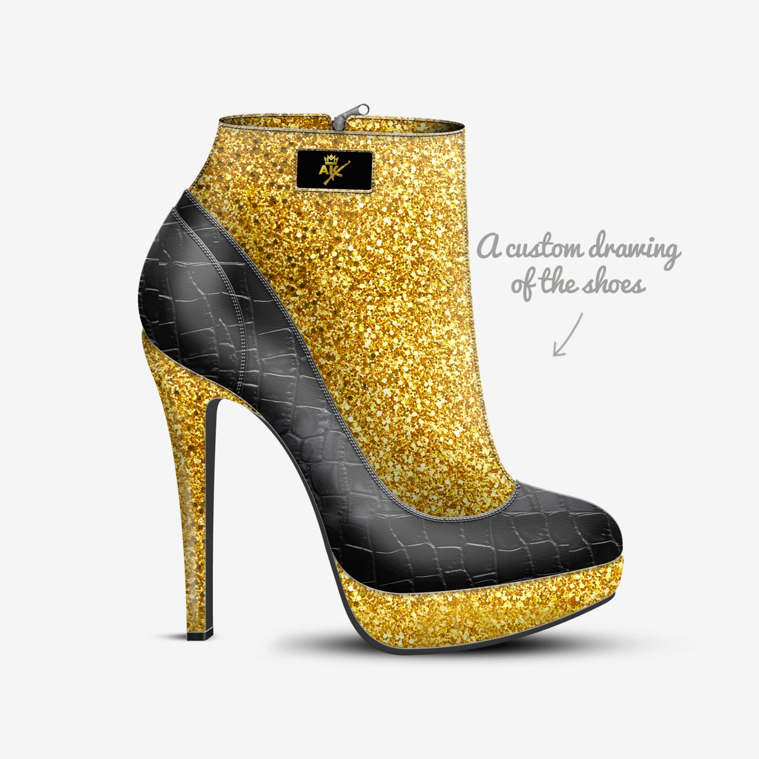 TR3TH  custom made in Italy shoes by Rudolph Rothwell Iii | Sketch view