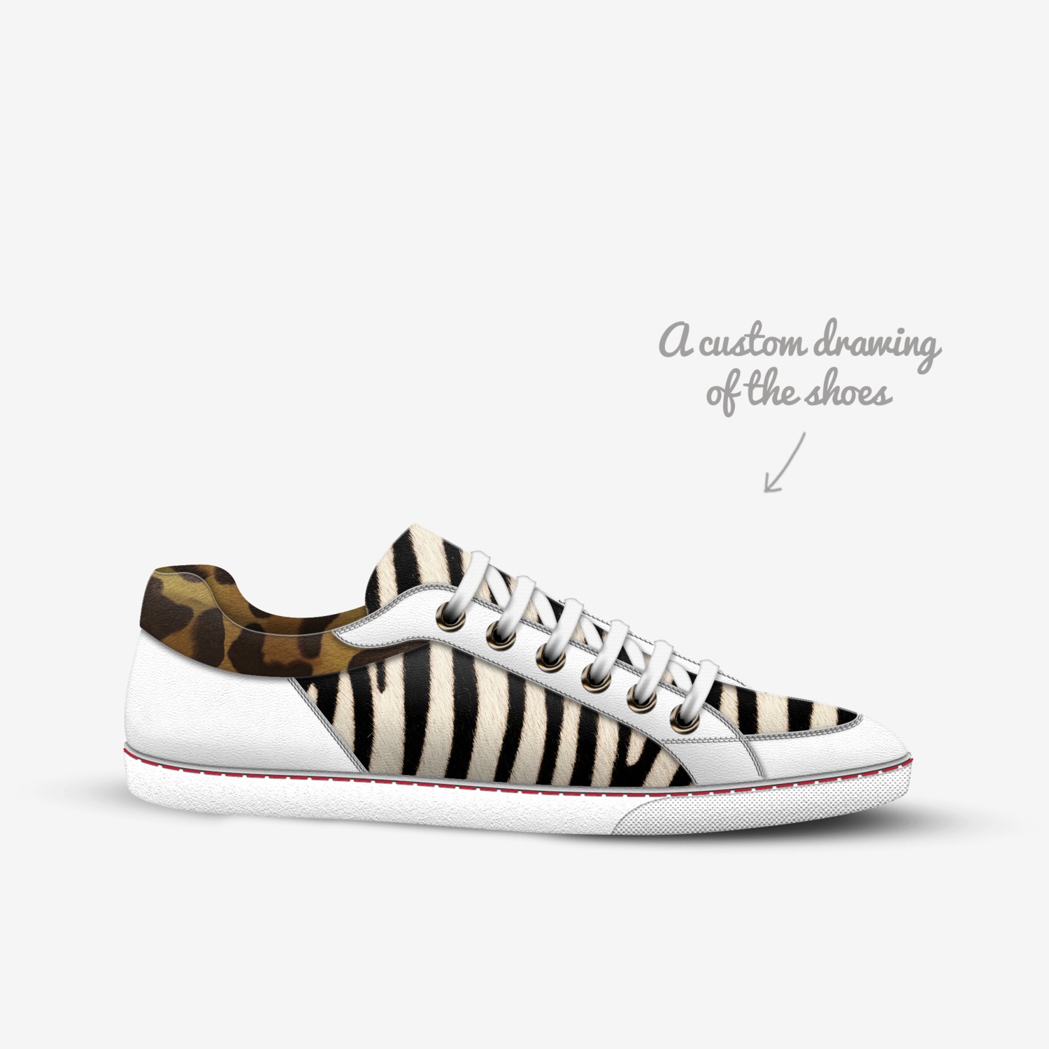 Shandy custom made in Italy shoes by Kahmeel Callahan | Sketch view