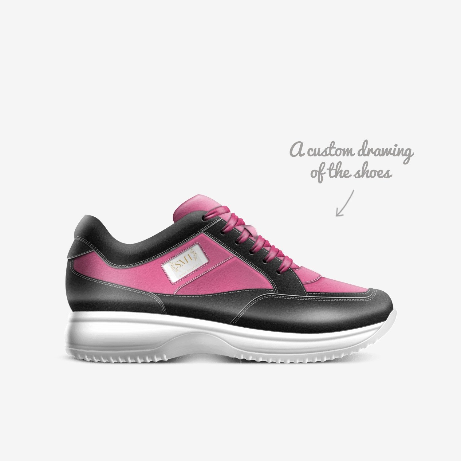 SMT Women HipHop custom made in Italy shoes by Shackila Rowe | Sketch view