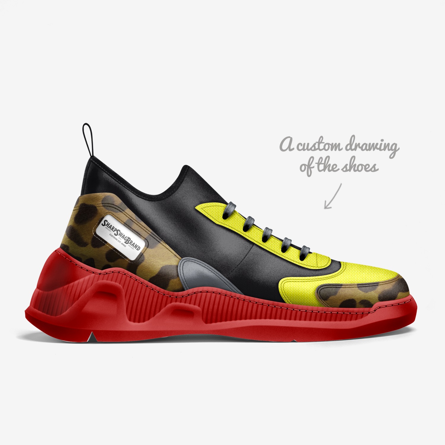 SS BRAND ELITE custom made in Italy shoes by Porchia Russell | Sketch view