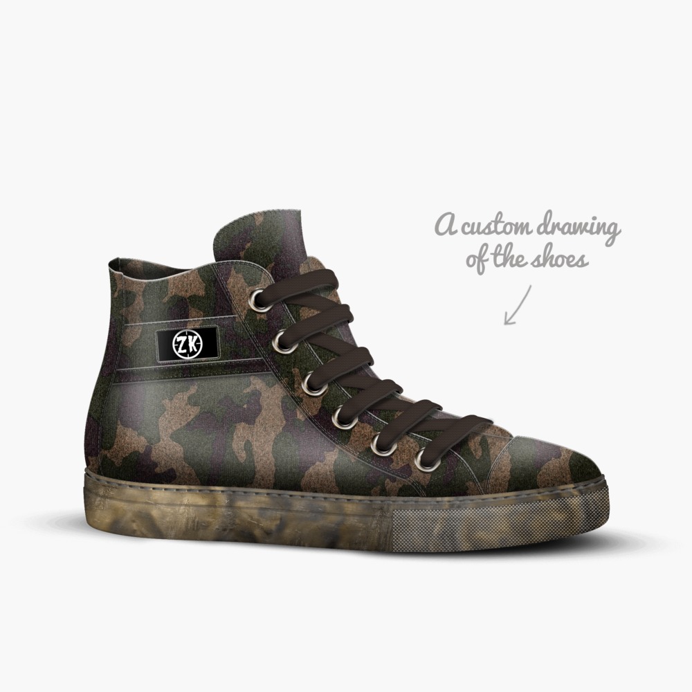 ZK CAMO EDITION limited edition shoe ZK CAMO EDITION artisan made in Italy shoes by Alexander Montoya